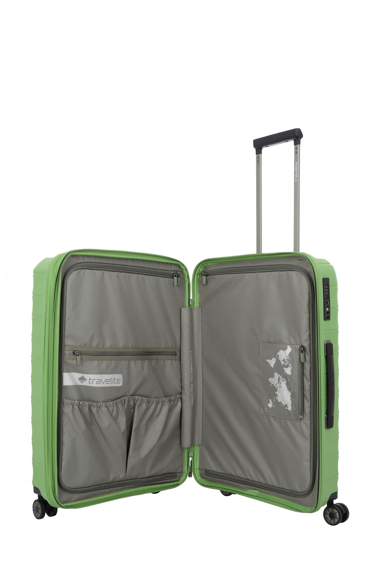Travelite MOOBY Hartschalenkoffer L 77cm Grün