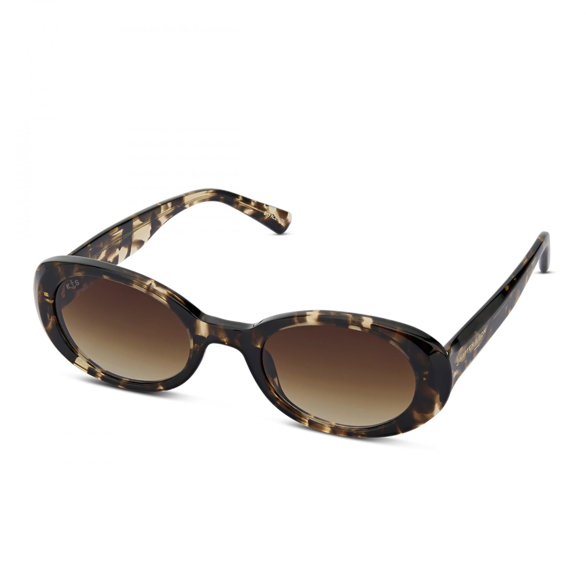 Kapten & Son Sonnenbrille Milan Crystal Tortoise Brown