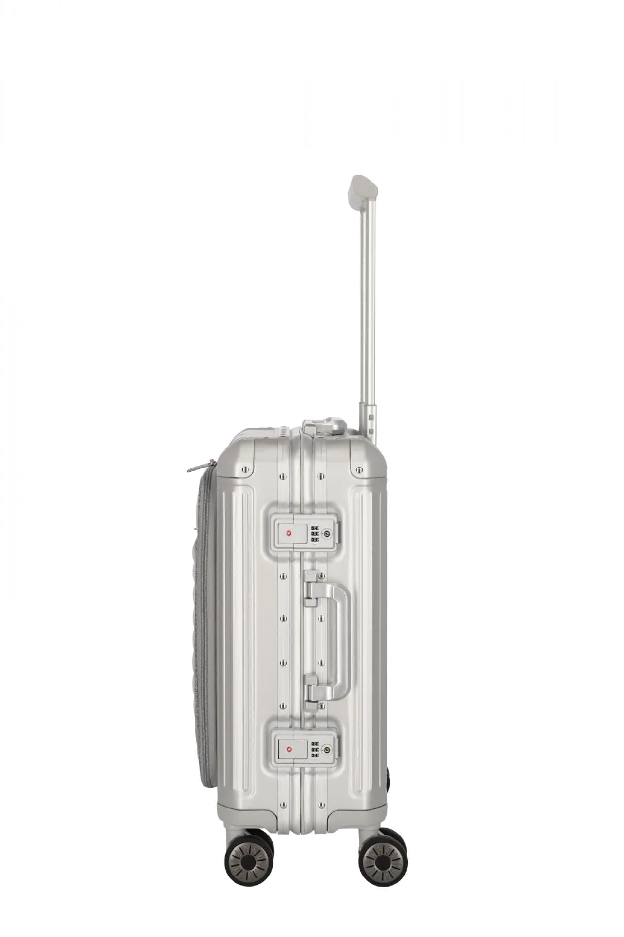 TRAVELITE NEXT 4w Trolley S mit Vortasche - Variante: Silber
