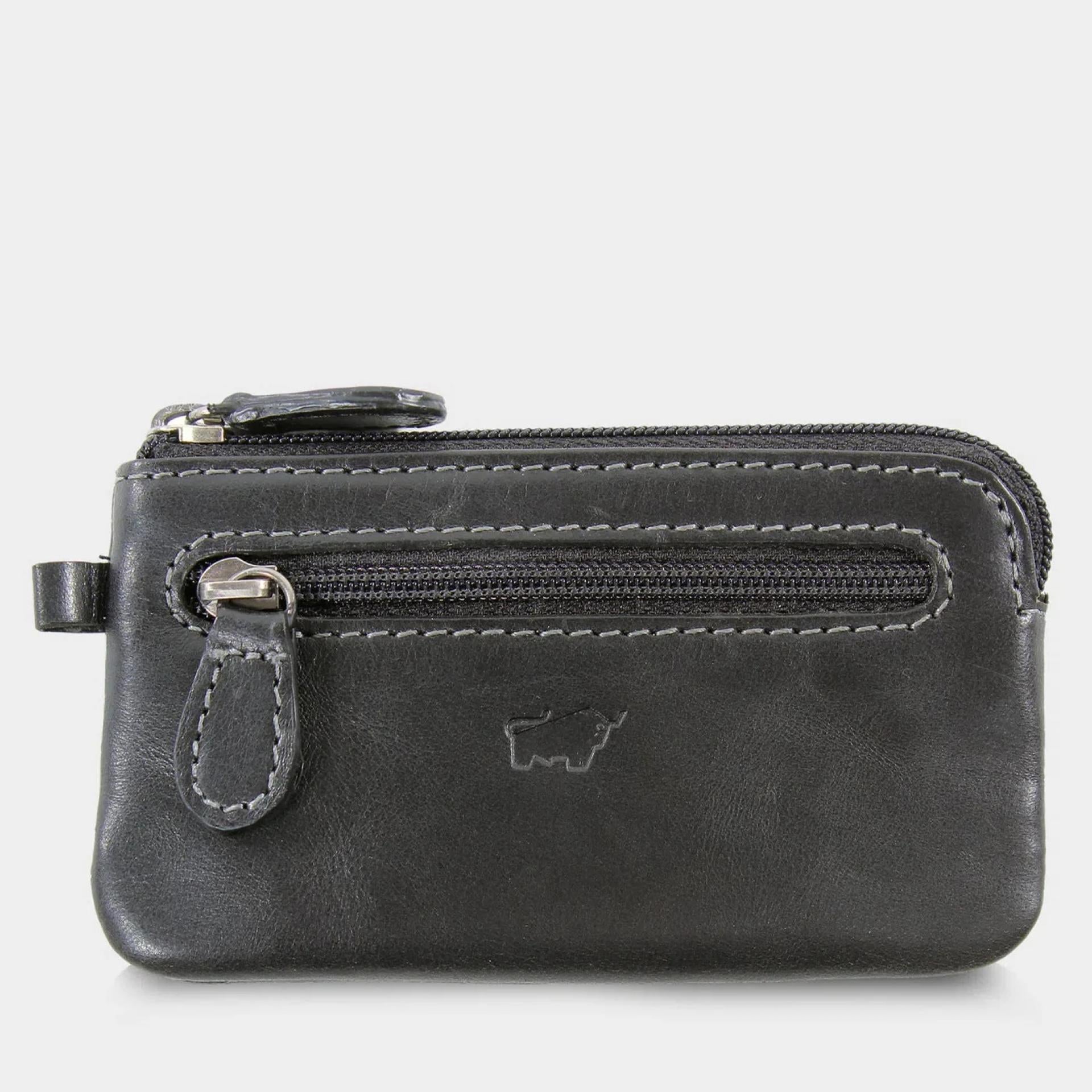 Braun Büffel Schlüsseletui Arezzo 11,5 x 6,5 x 1,2cm schwarz