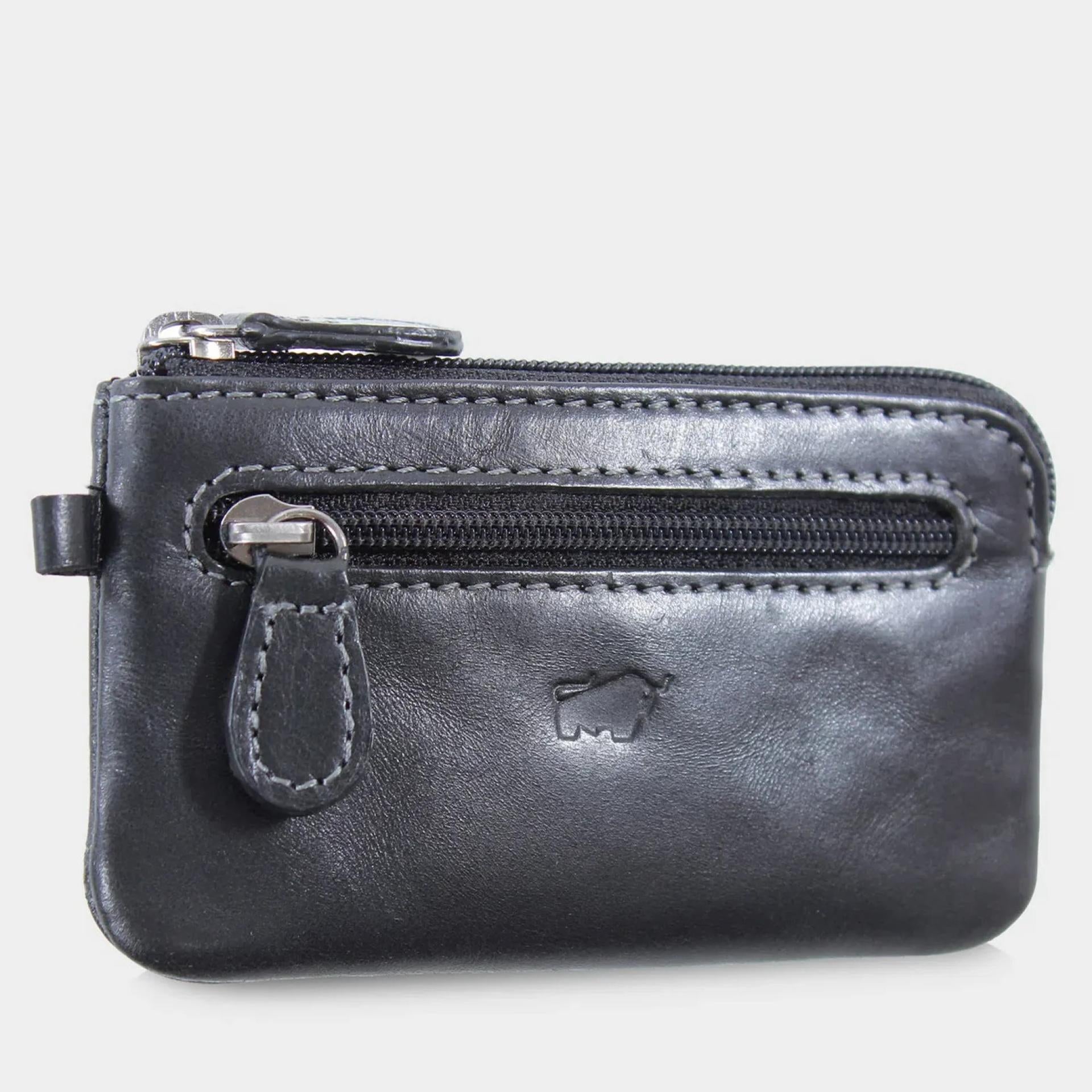 Braun Büffel Schlüsseletui Arezzo 11,5 x 6,5 x 1,2cm schwarz