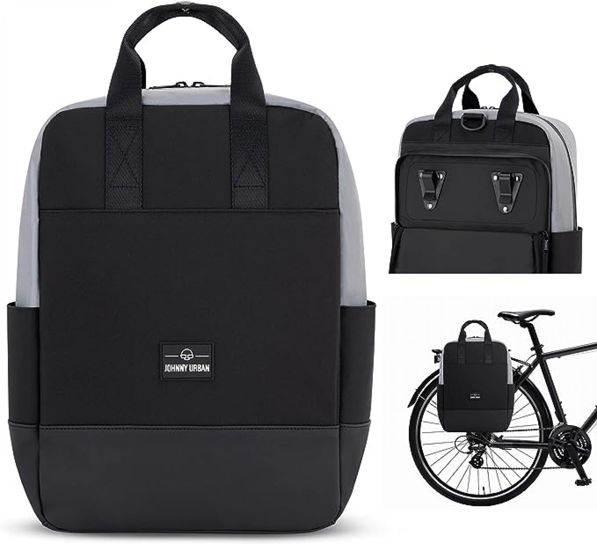 Johnny Urban Jona Medium Bike Rucksack - Variante: Schwarz Reflective