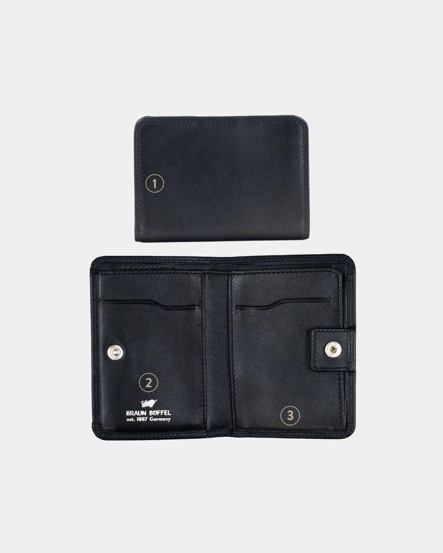 GOLF RFID Geldbörse small 2CS 10,2 cm x 7,5 cm x 2 cm schwarz 