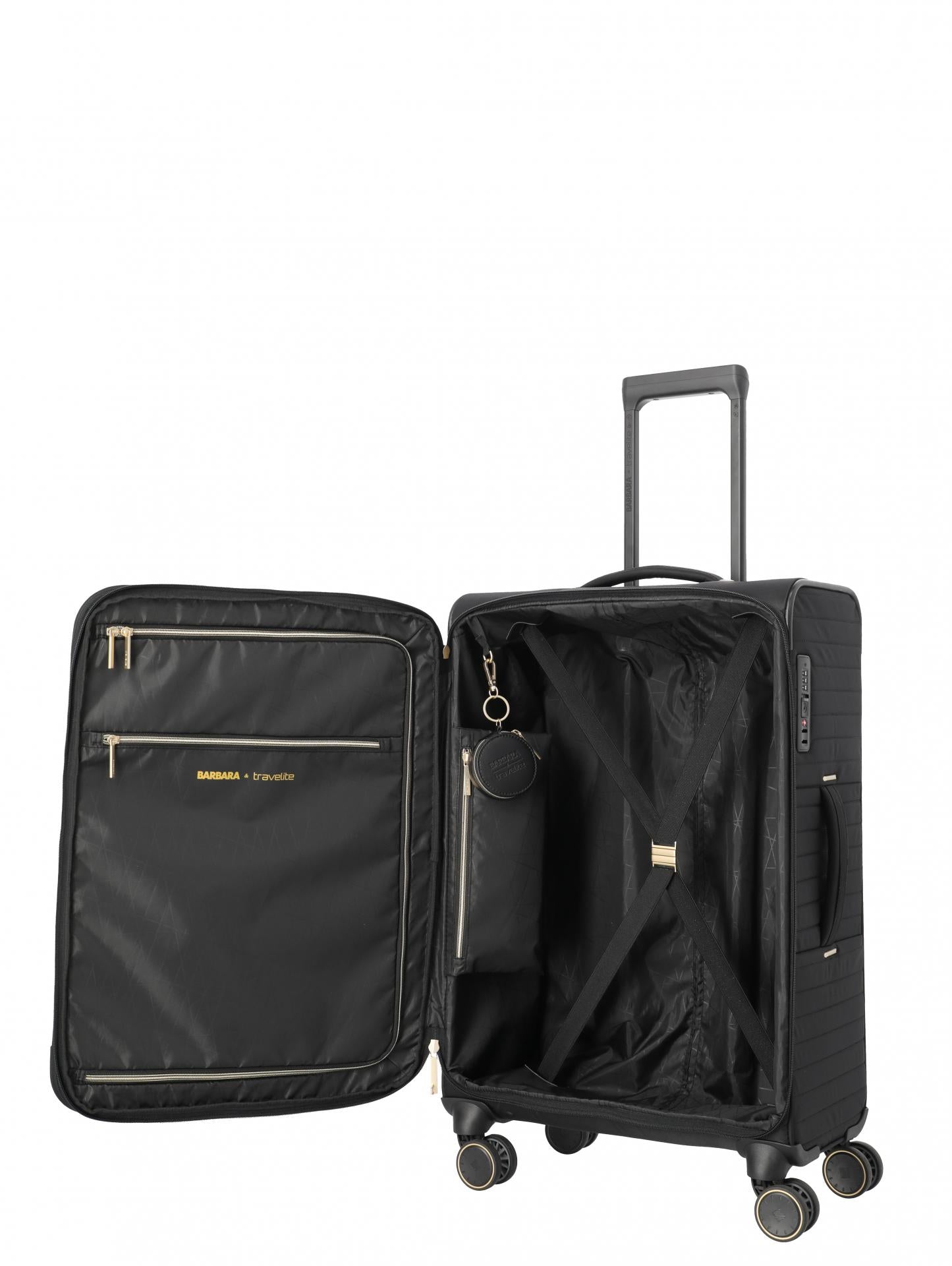 Travelite Trolley BARBARA STEPP Weichgepäckkoffer M Schwarz