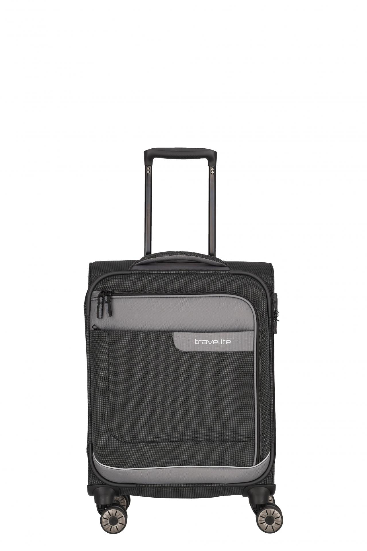 Travelite VIIA S 55cm Weicher Trolley Koffer, Schiefer
