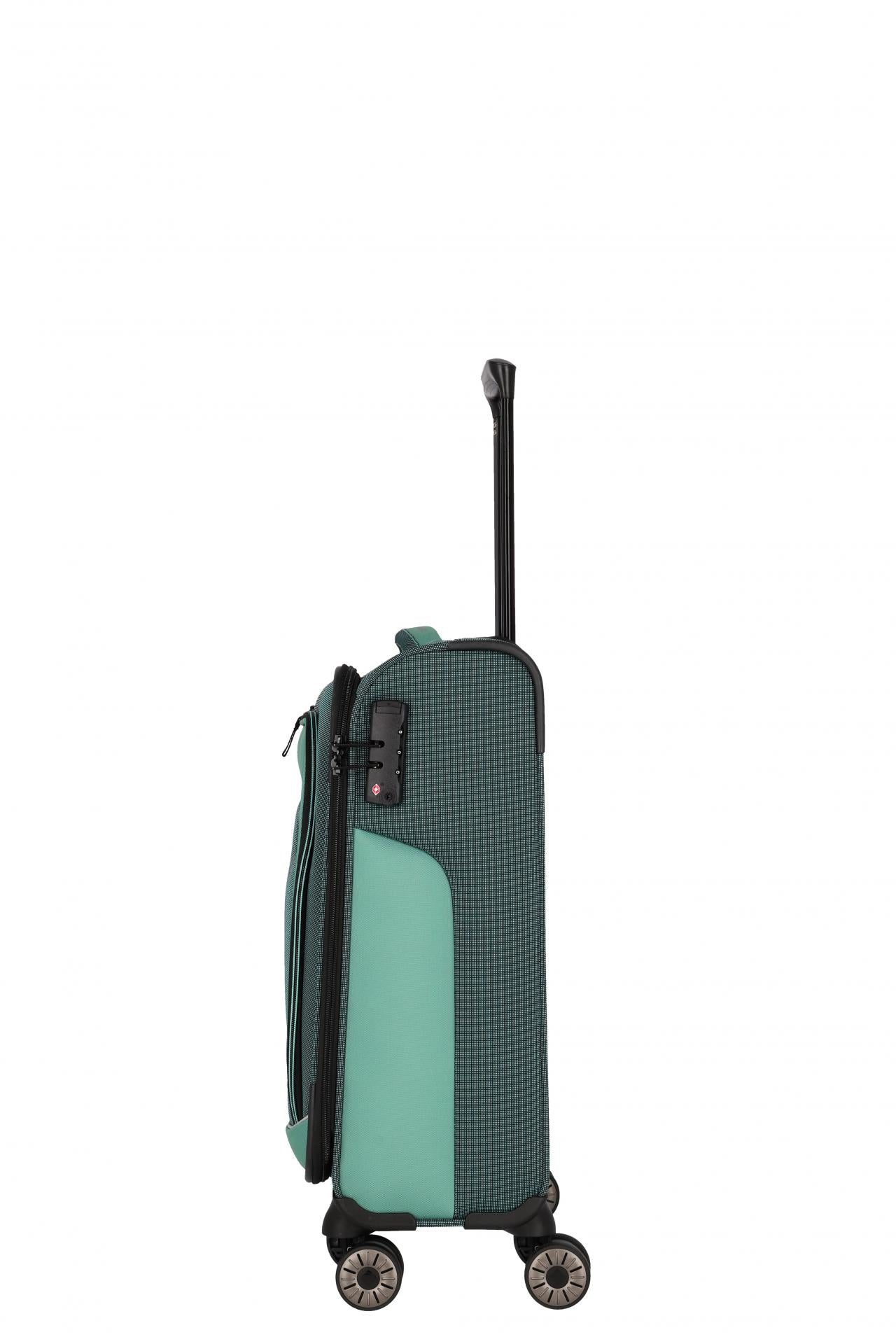 Travelite VIIA S 55cm Weicher Trolley Koffer, Eukalyptus