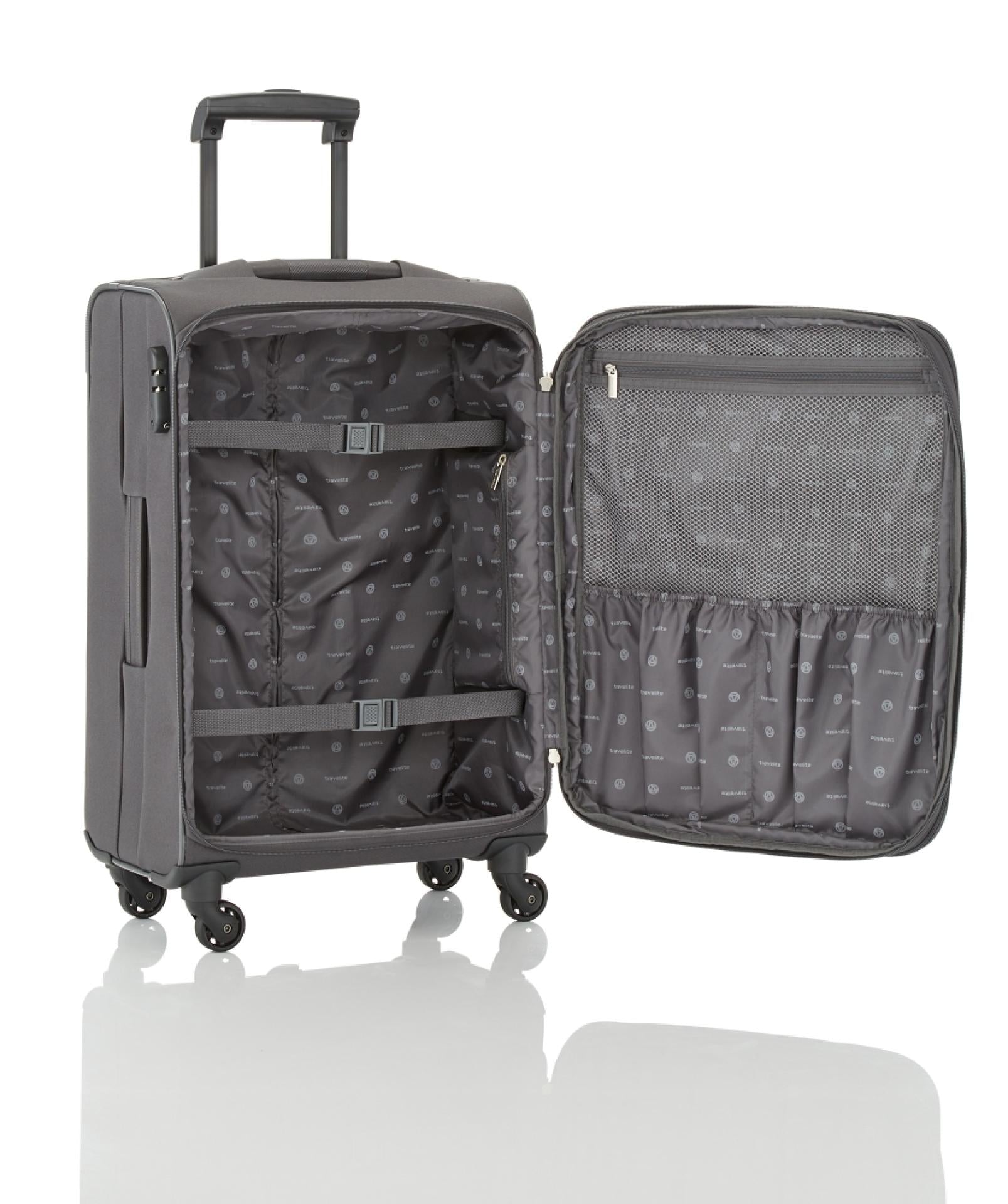 Koffer Orlando 4-Rad Weichgepäck Grün - Größe: L (75cm) erweiterbar