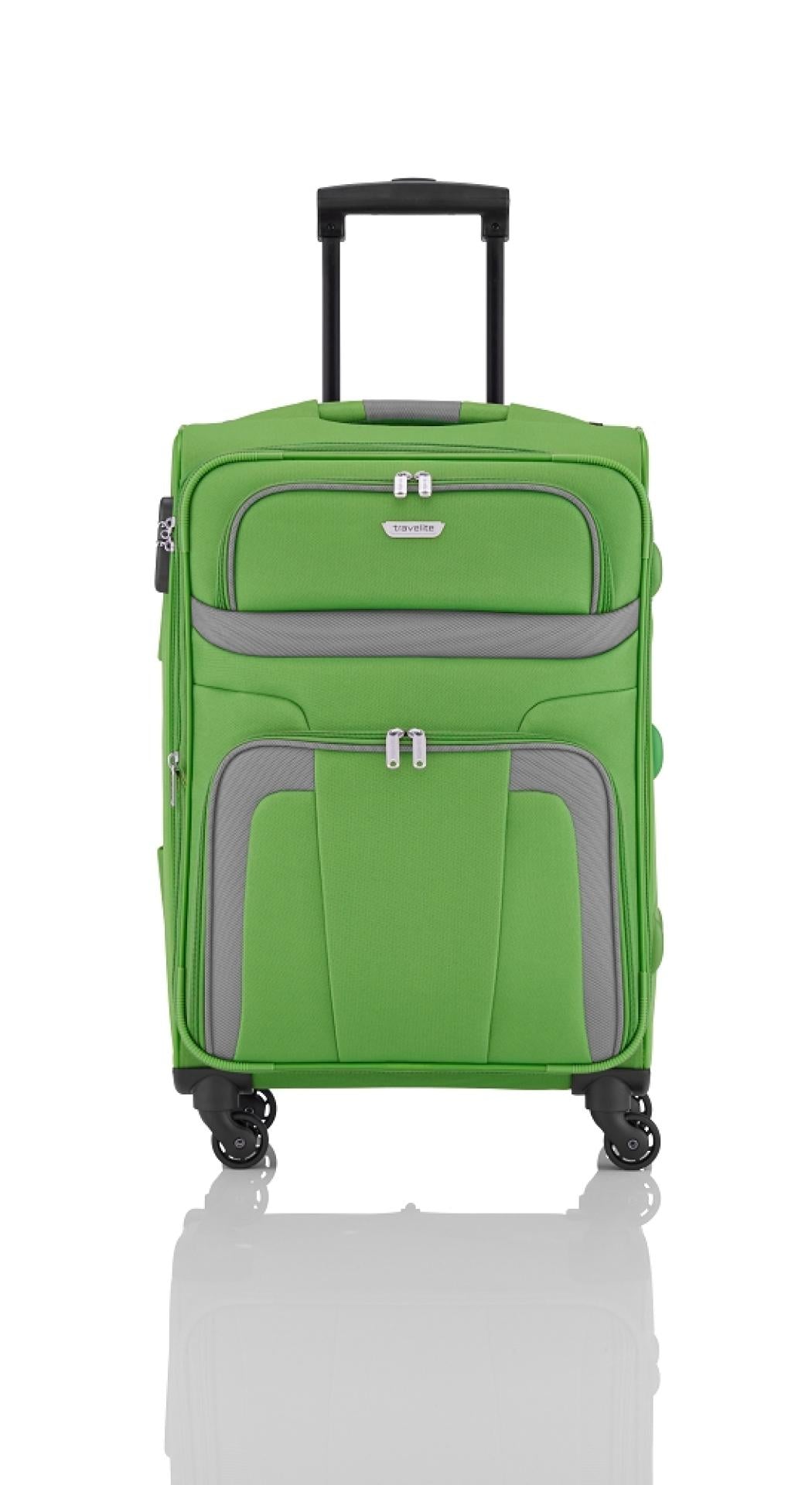 Koffer Orlando 4-Rad Weichgepäck Grün - Größe: M (65cm) erweiterbar
