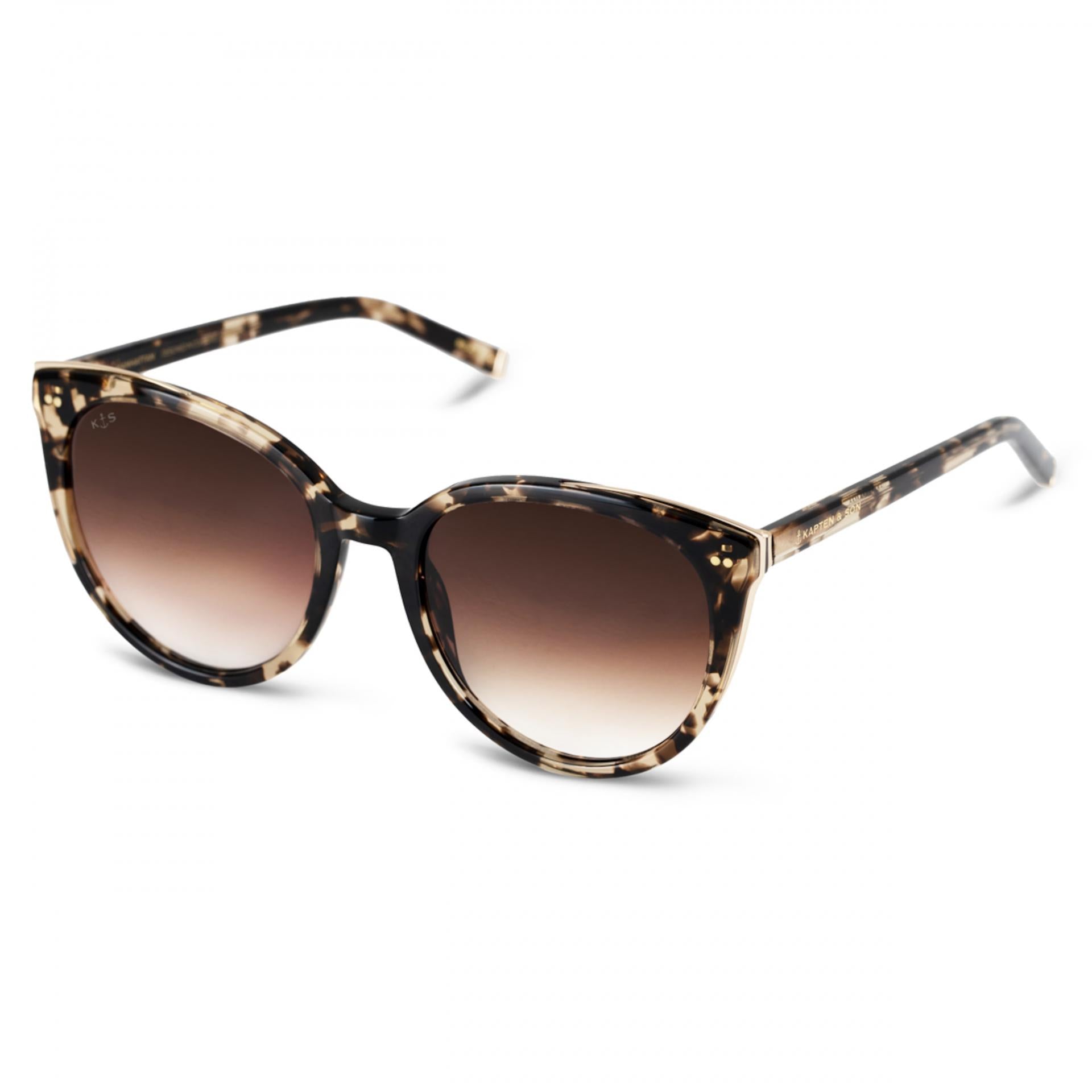 Kapten and Son Sonnenbrille Manhattan Crystal Tortoise Brown