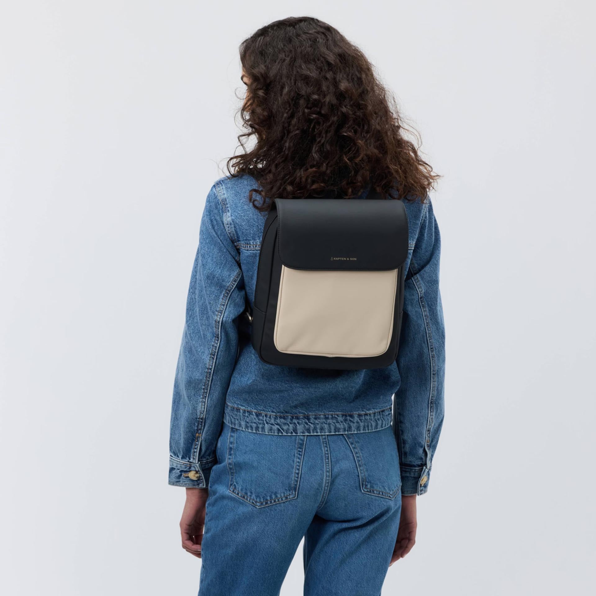 Kapten & Son Rucksack "Tromso Small 2.0"  Cream Black 