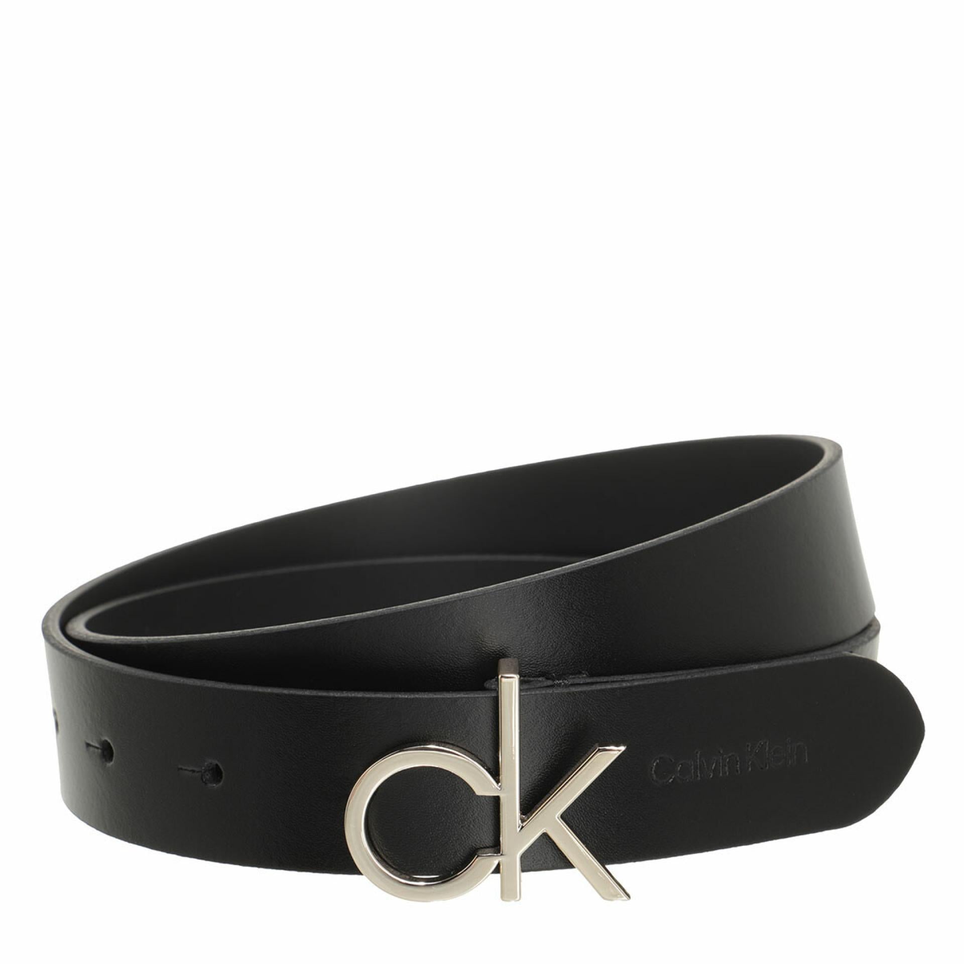 Calvin Klein Gürtel RE-LOCK LOGO BELT Schwarz 3cm Länge 95cm