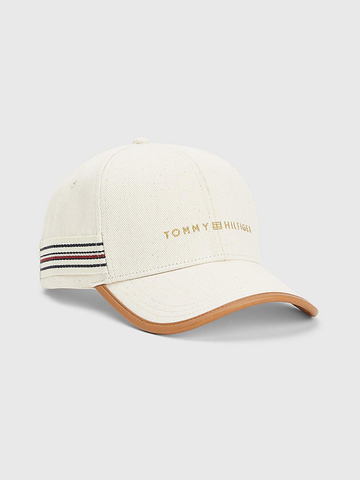 Tommy Hilfiger Premium Cap mit Kontrast-Besatz Natural