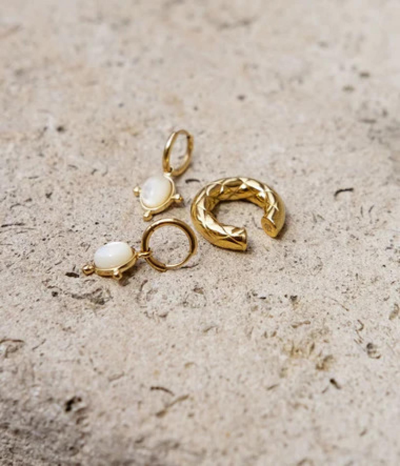 Zag Bijoux Ohrringe Manbo Gold/ blauer Amazonit