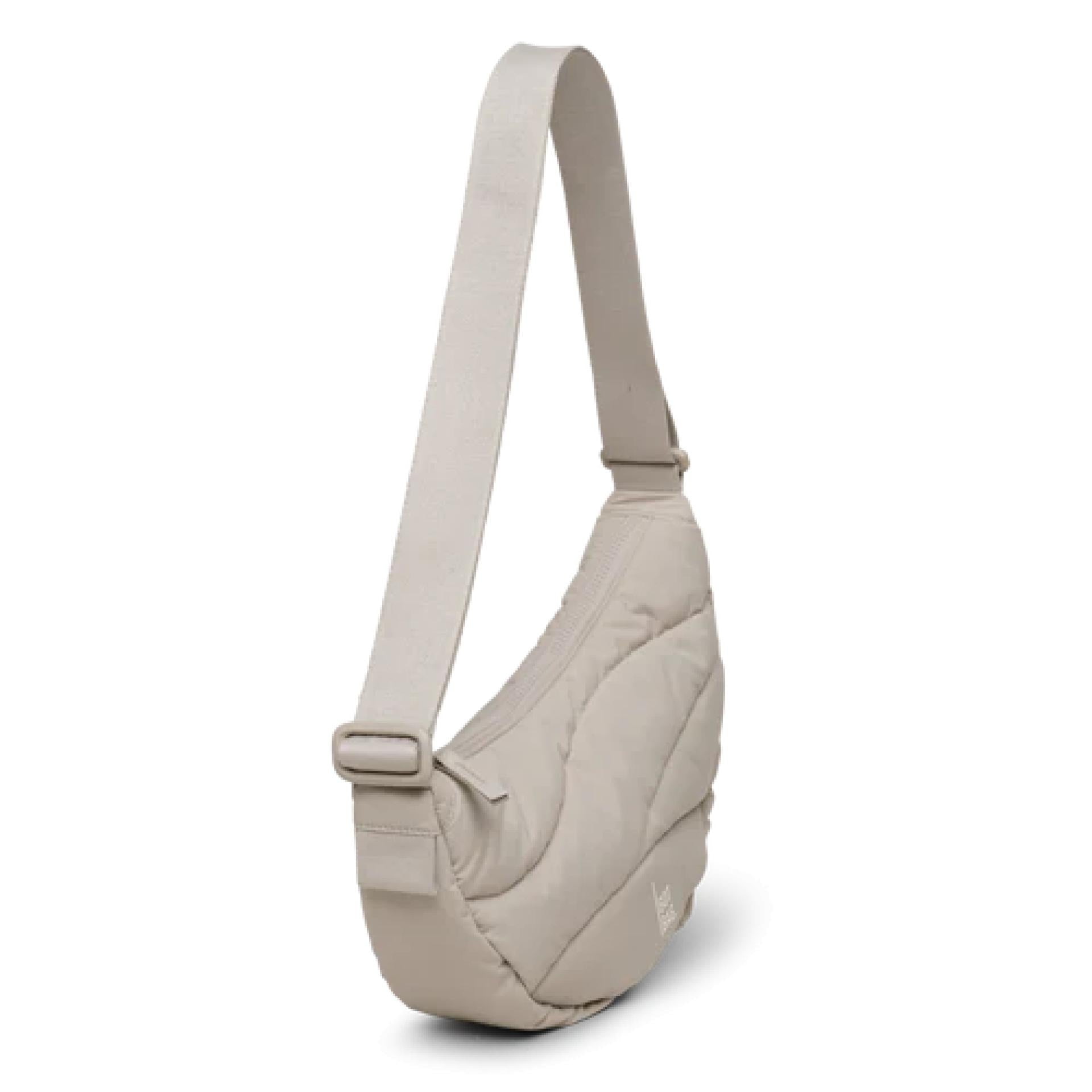 Got Bag WAVY PUFFER MOON BAG SMALL scallop monochrome light beige