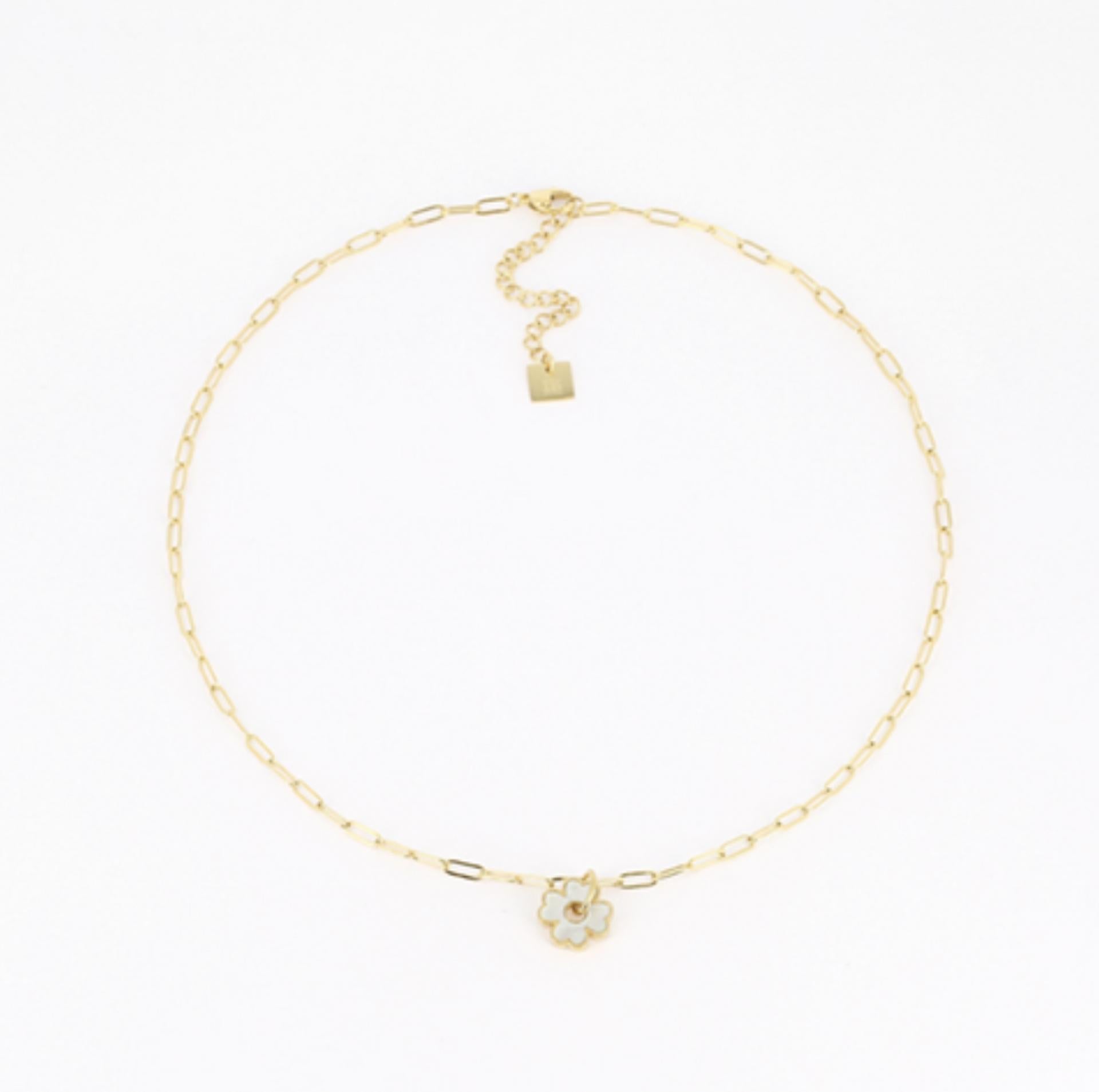 Zag Bijoux Gliederkette Blume Perlmutt/Gold