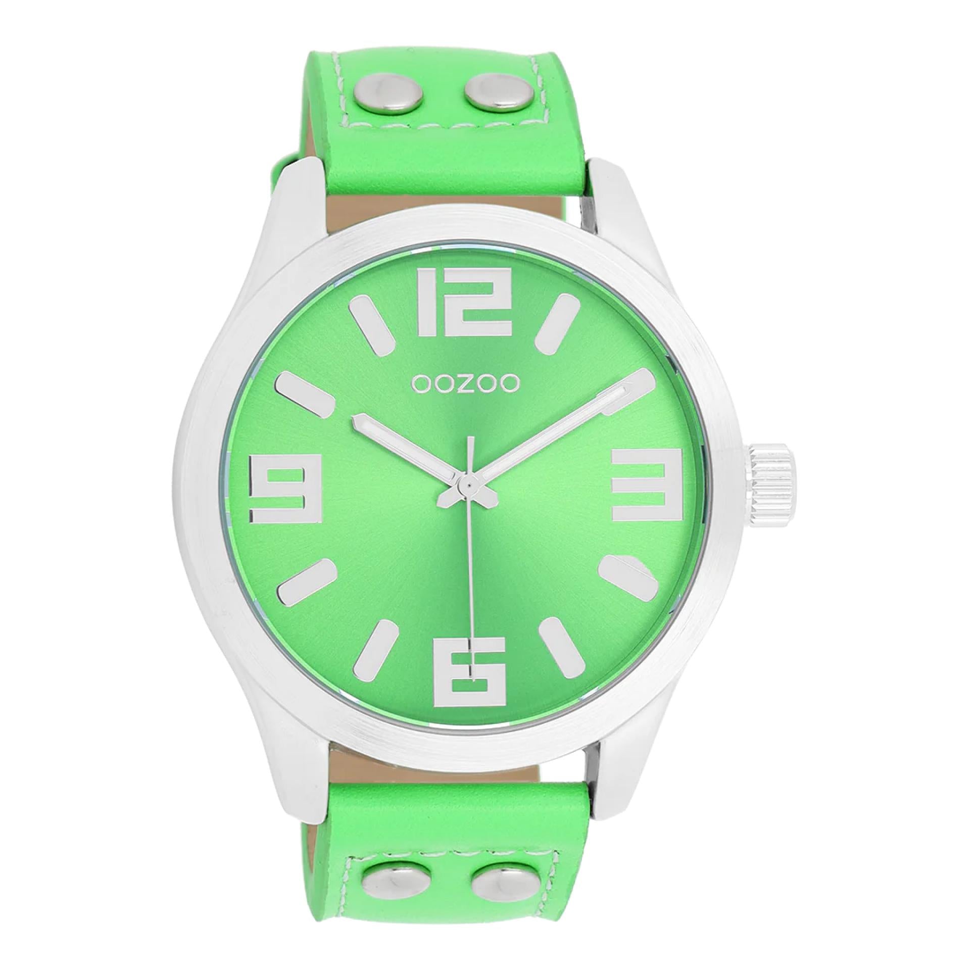 Oozoo Timepieces COLLECTION Neon-Grün Silber