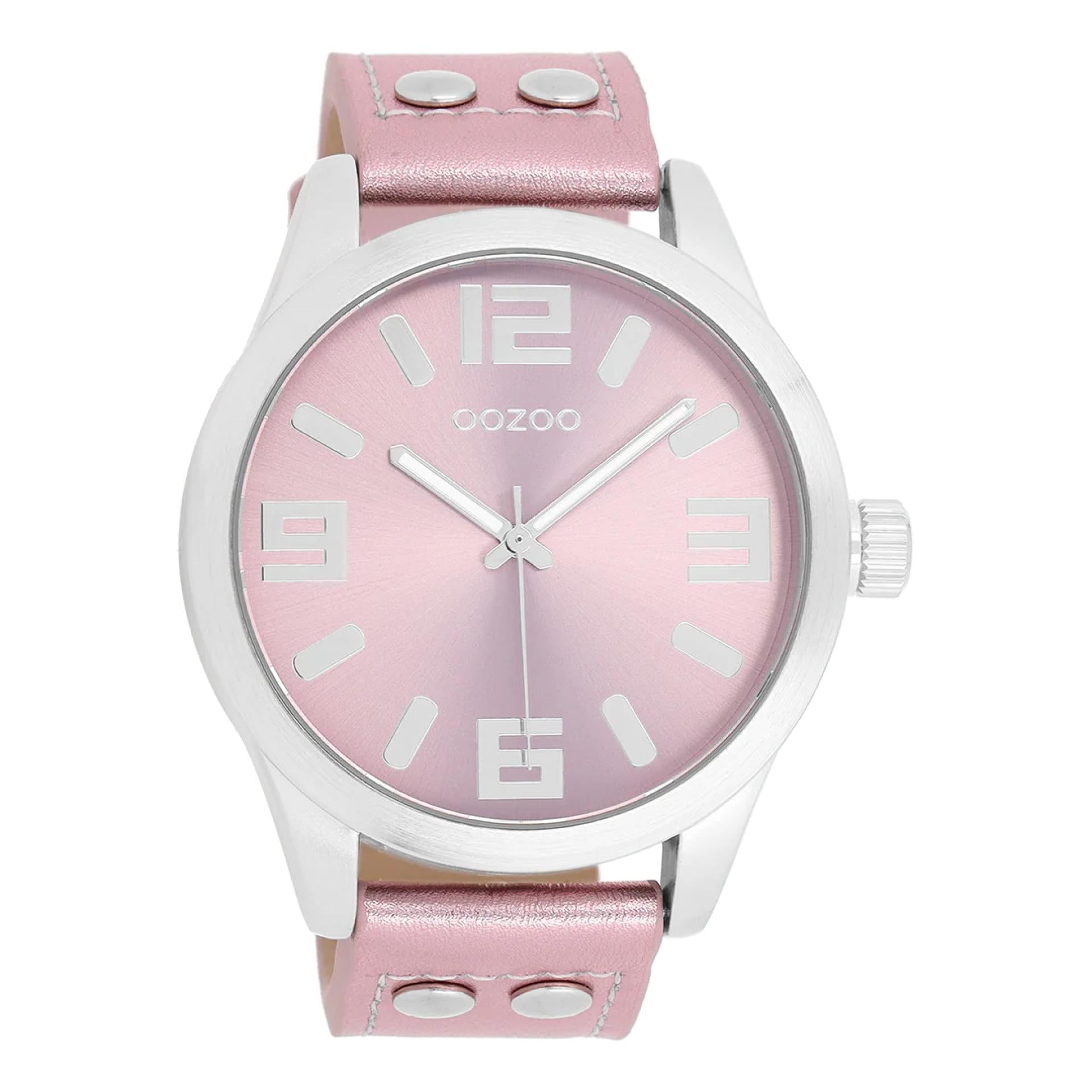 Oozoo Timepieces COLLECTION Mettalic Pink Silber