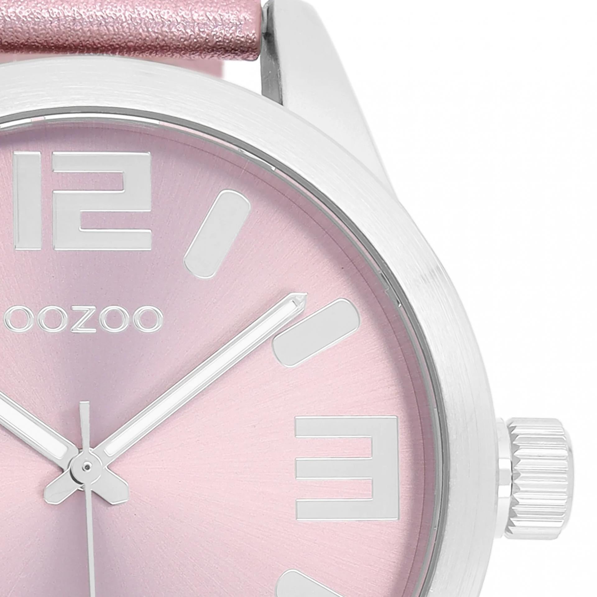 Oozoo Timepieces COLLECTION Mettalic Pink Silber