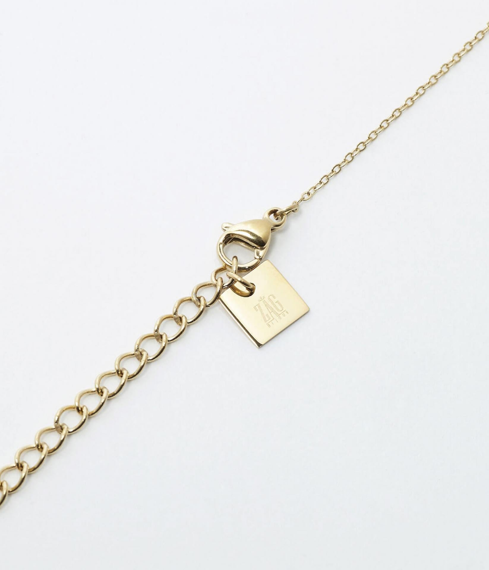 ZAG Bijoux Halskette Kreuzanhänger Gold 38+5 cm