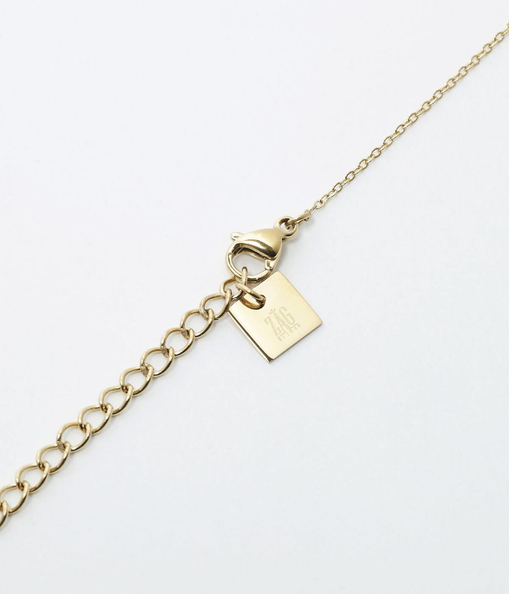 ZAG Bijoux Halskette Kreuzanhänger Gold 38+5 cm
