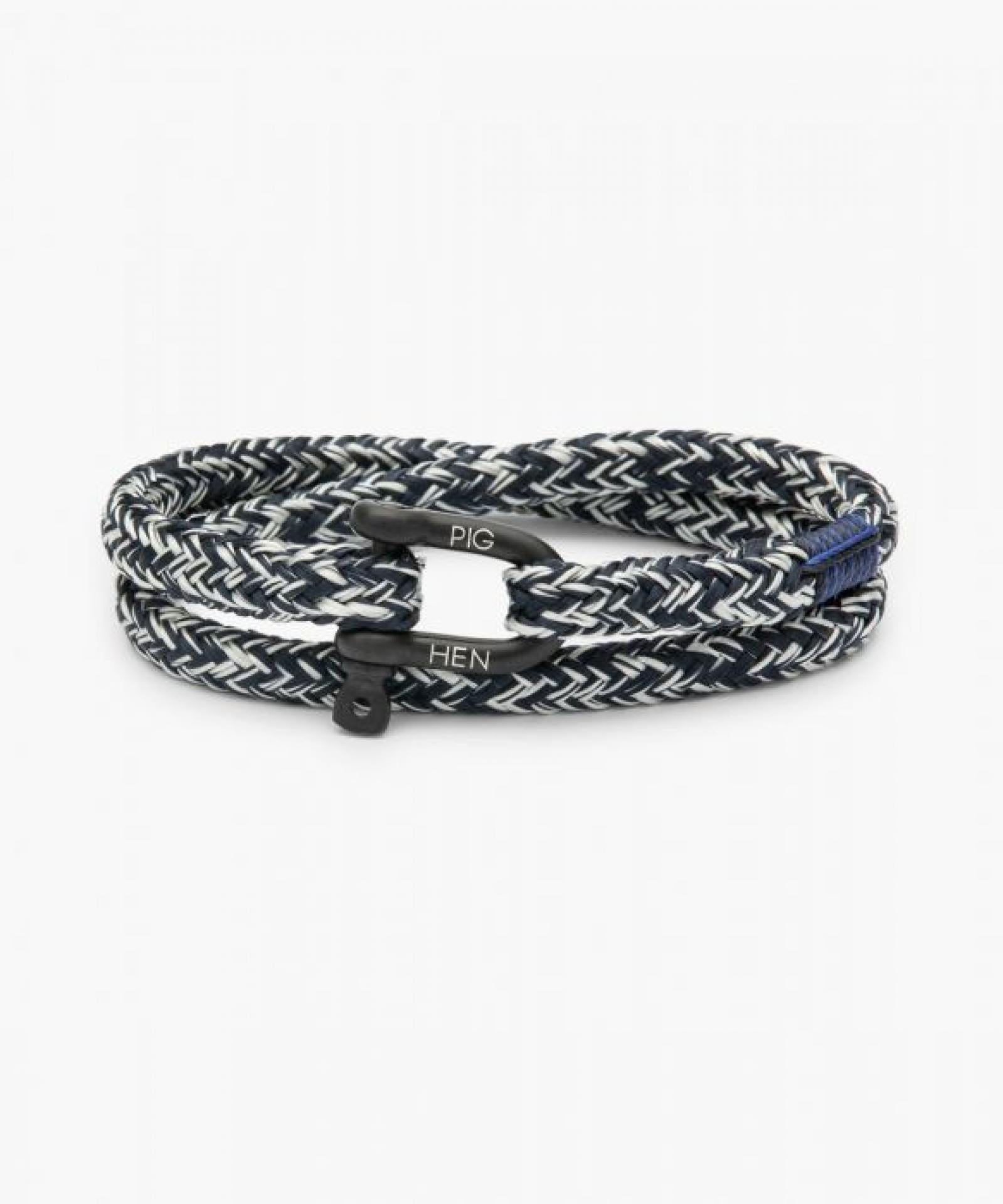 Pig & Hen Salty Steve Armband Navy/Offwhite - Größe: M/L