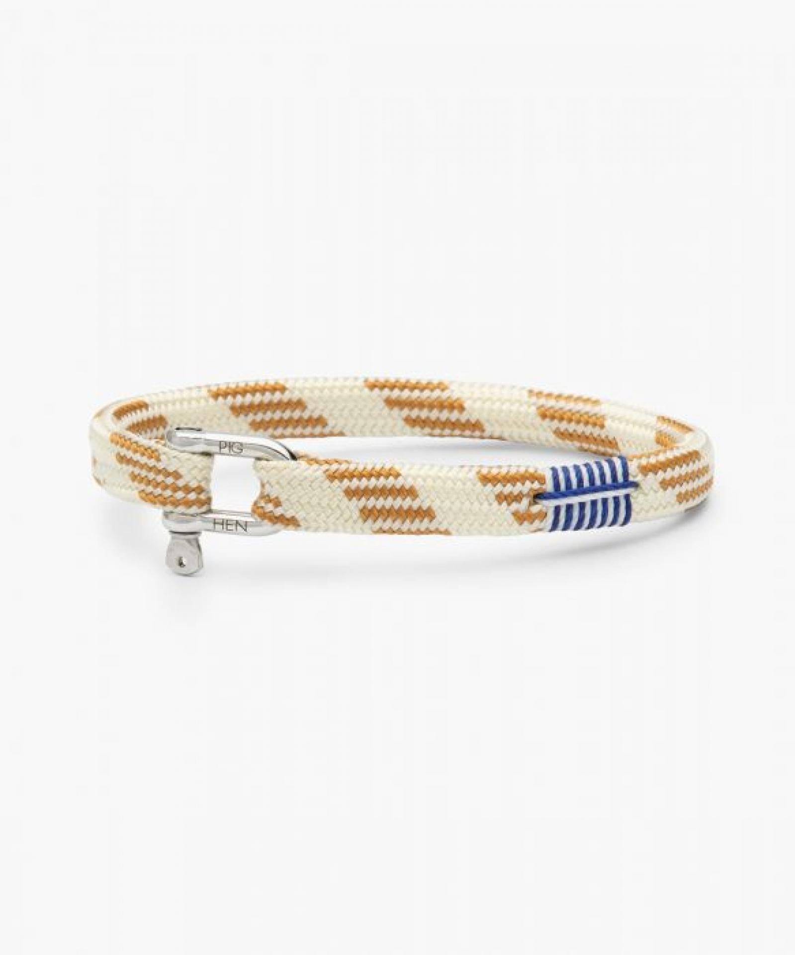Pig & Hen Vicious Vik Armband Offwhite/Brown Beige - Größe: M/L