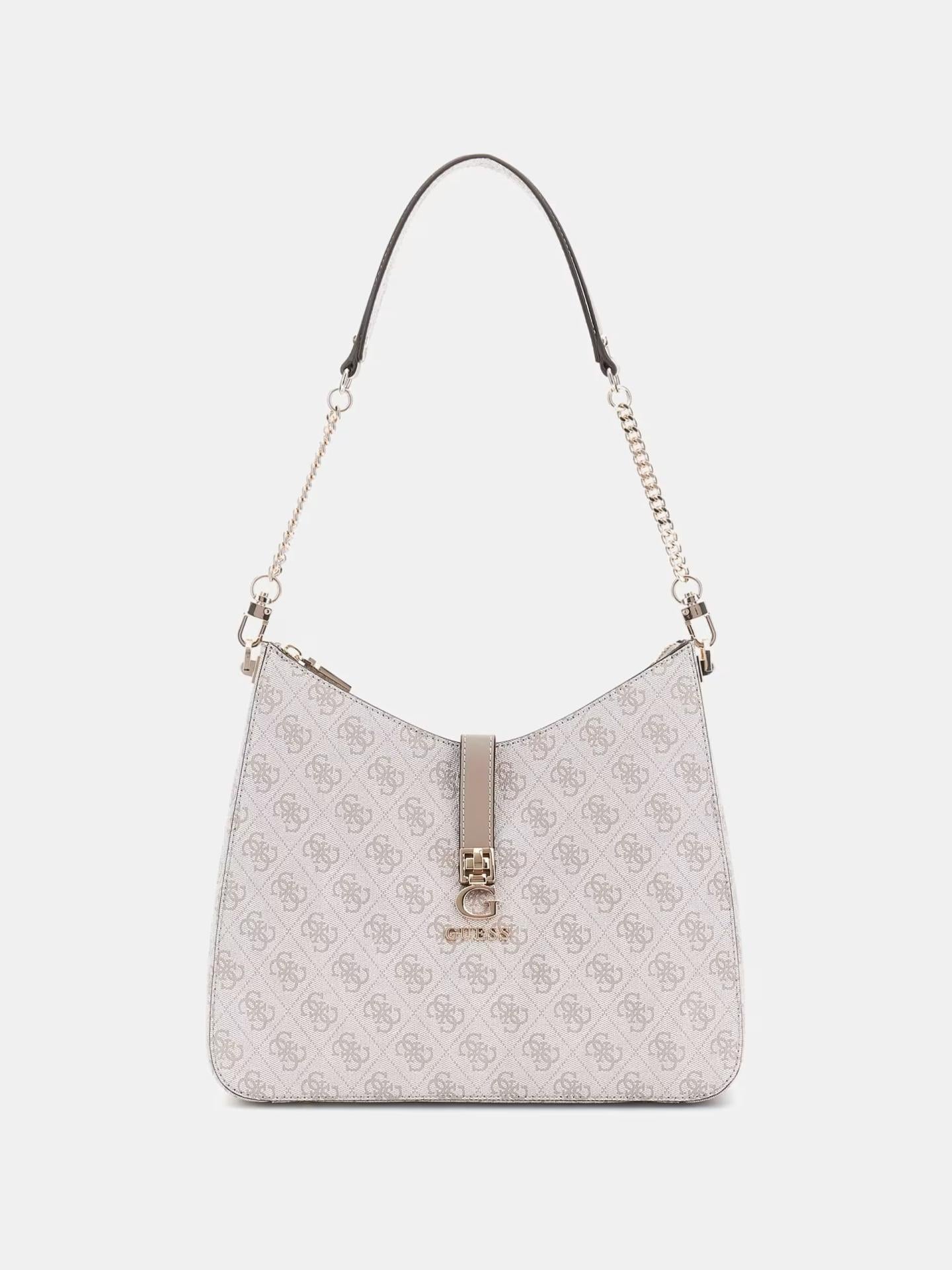 Guess Henkeltasche Zamira 4G-Logo Grau