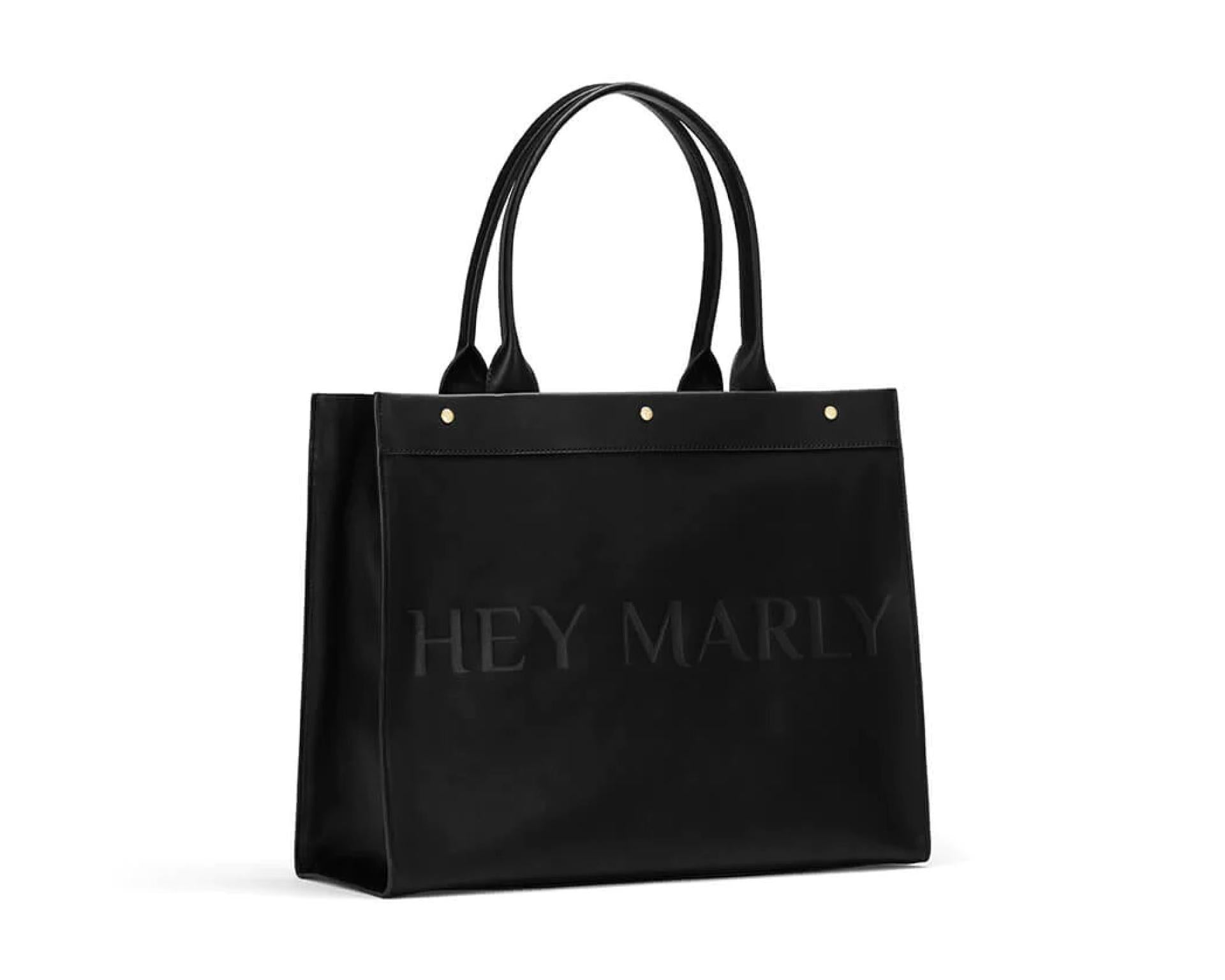 Hey Marly Classy Signature Bag Vegan Leder - Variante: Schwarz