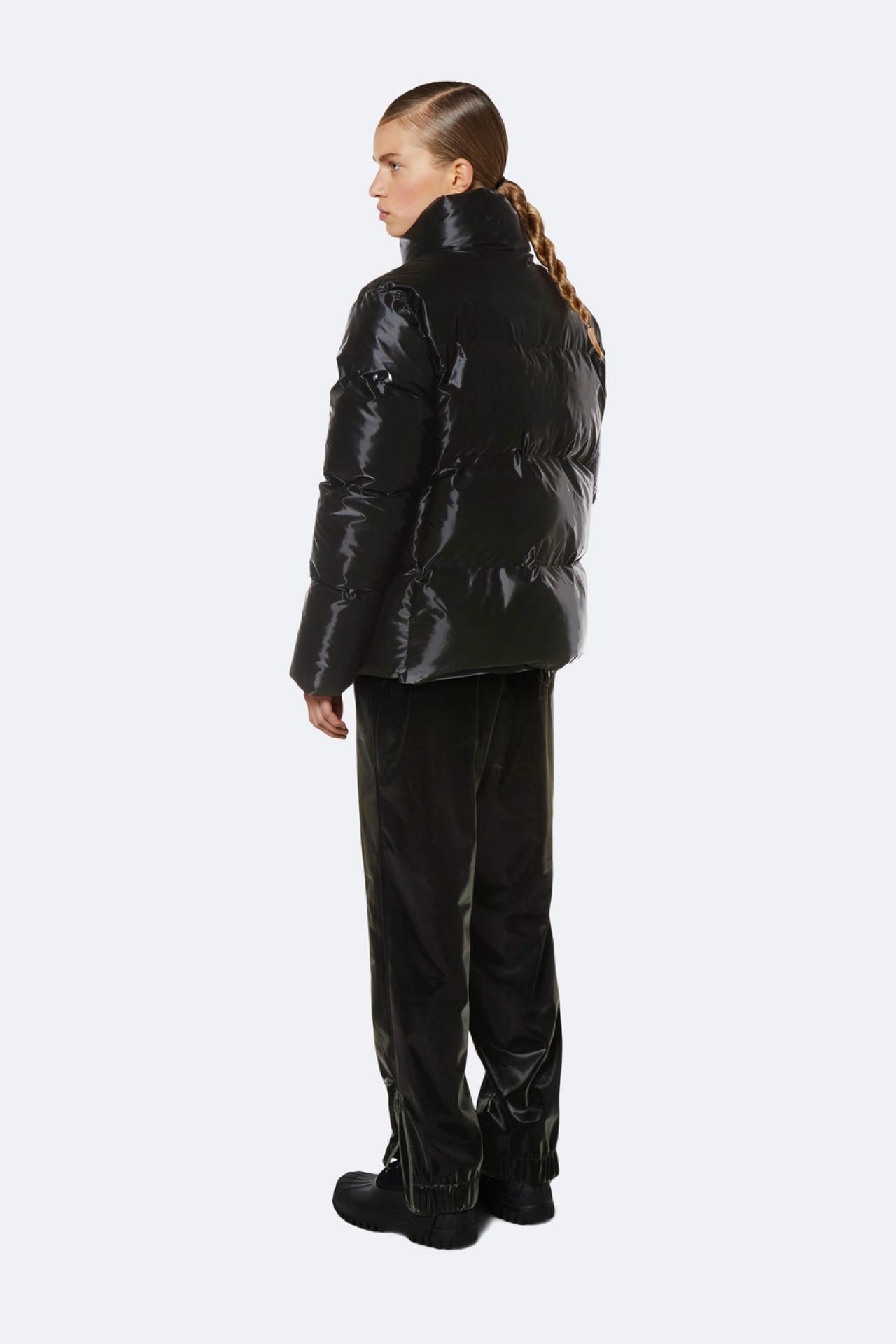 Rains Winterjacke Boxy Puffer Jacket S/M Velvet Black