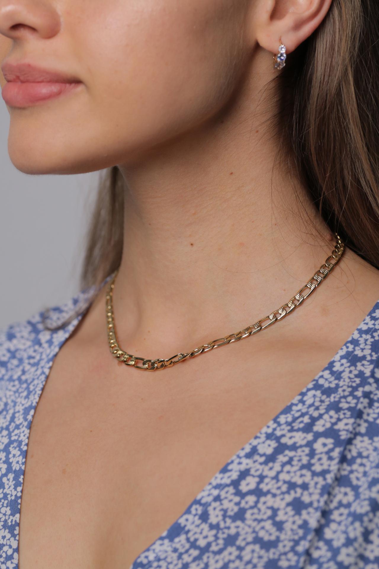 Zag Bijoux Halskette Glieder Gold