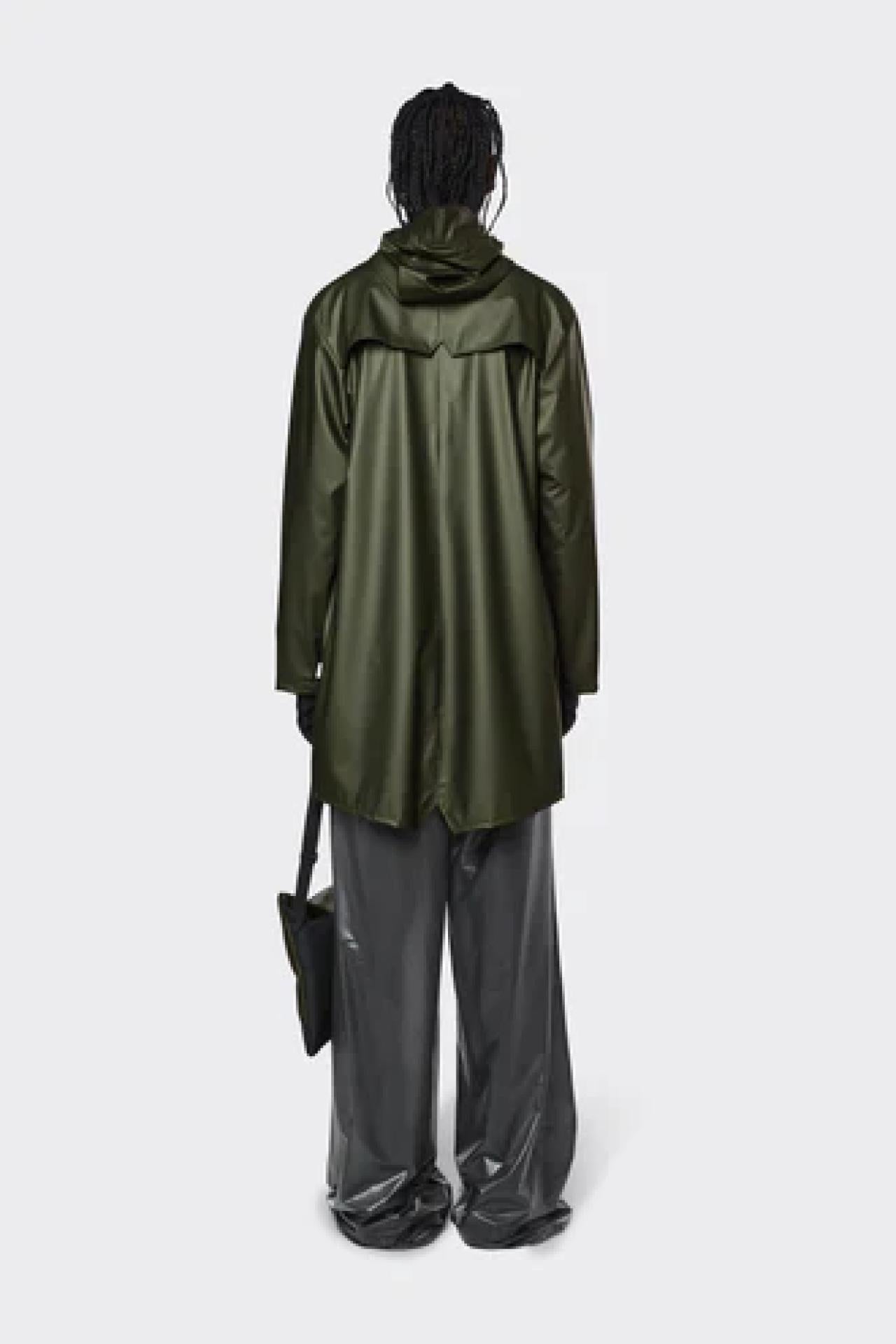 Rains Regenjacke Long Jacket Evergreen - Variante: XL