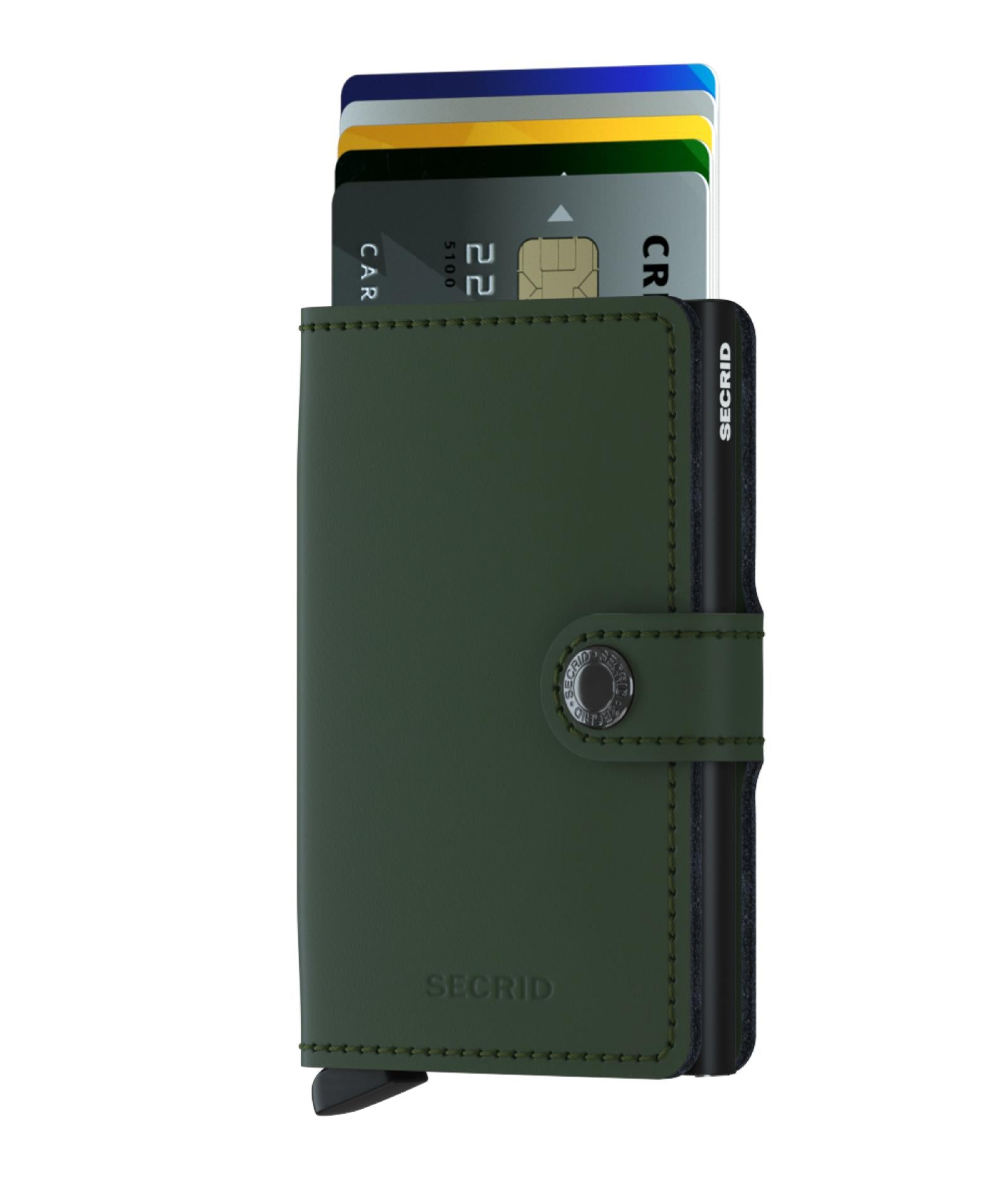 Miniwallet - Farbe: Matte Green Black 