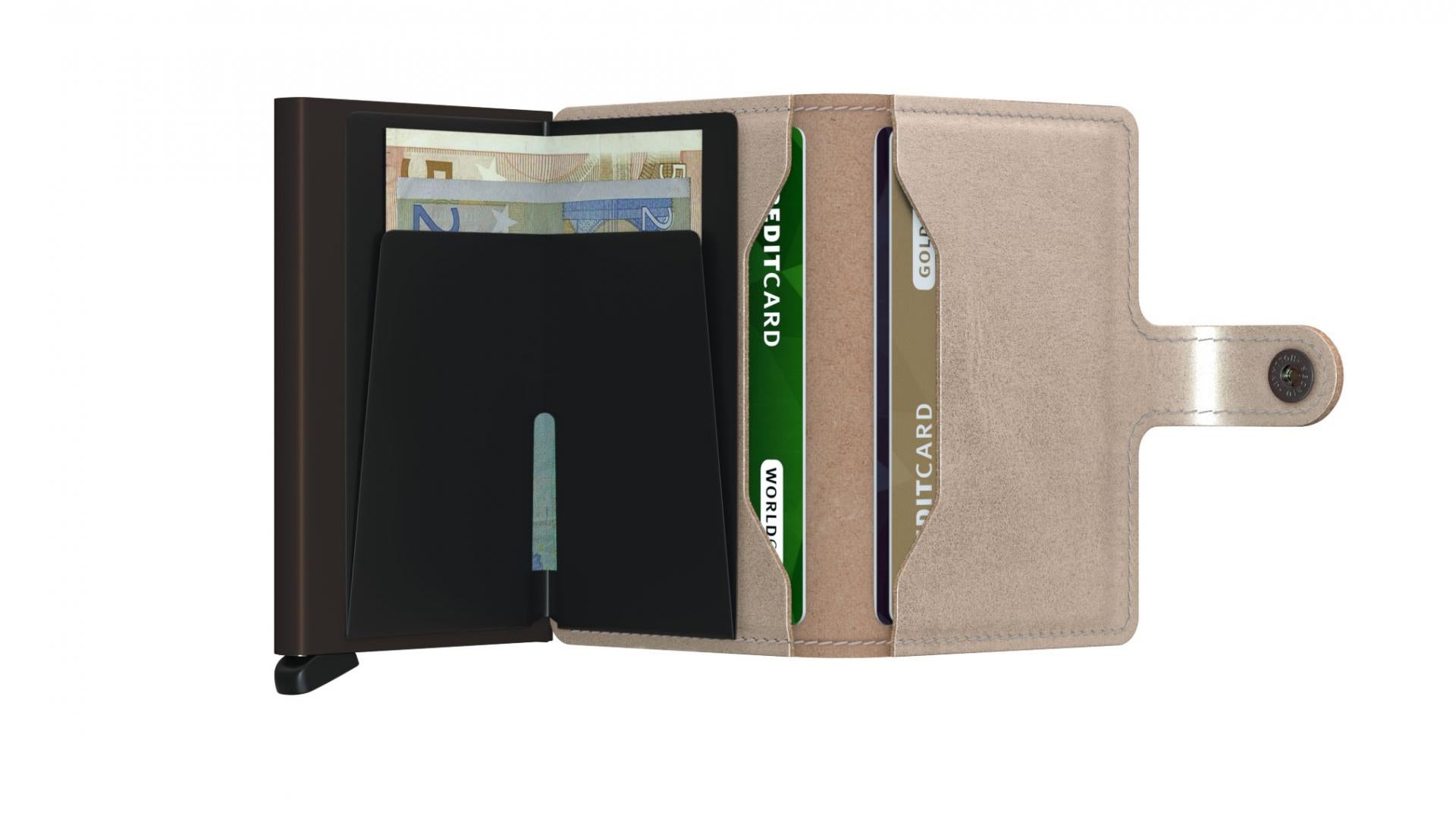 Miniwallet - Farbe: Metallic Champagne