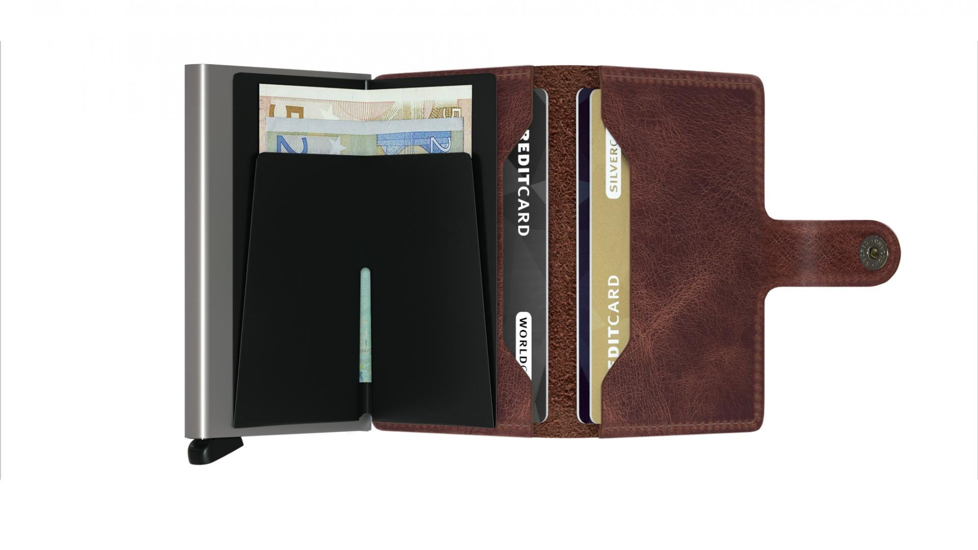 Miniwallet - Farbe: Vintage Brown