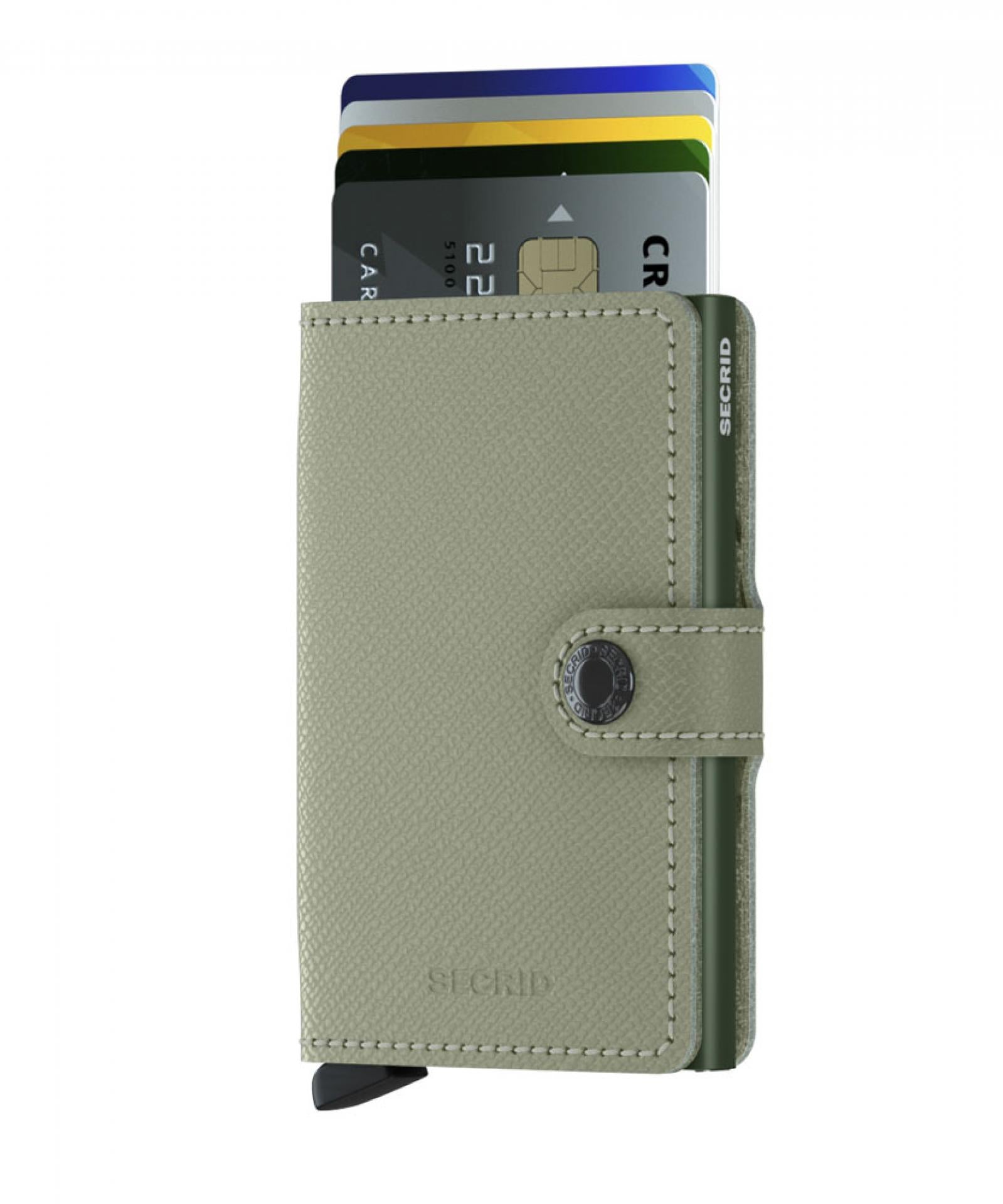 Kartenetui Portemonnaie Miniwallet Crisple RFID - Farbe: Pistachio Floral / Grün