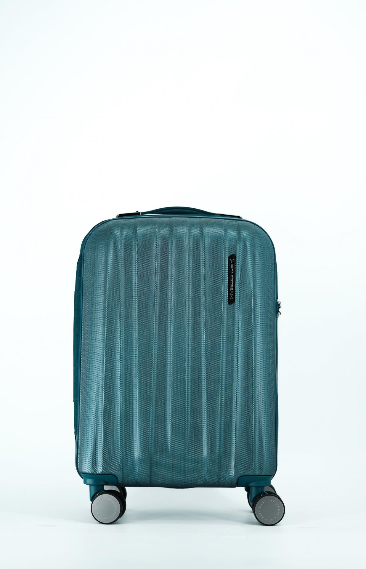 POLESTREAM Moonrock Hartschalen Trolley 100% Polycarbonat deepsea green brushed klein 55 cm