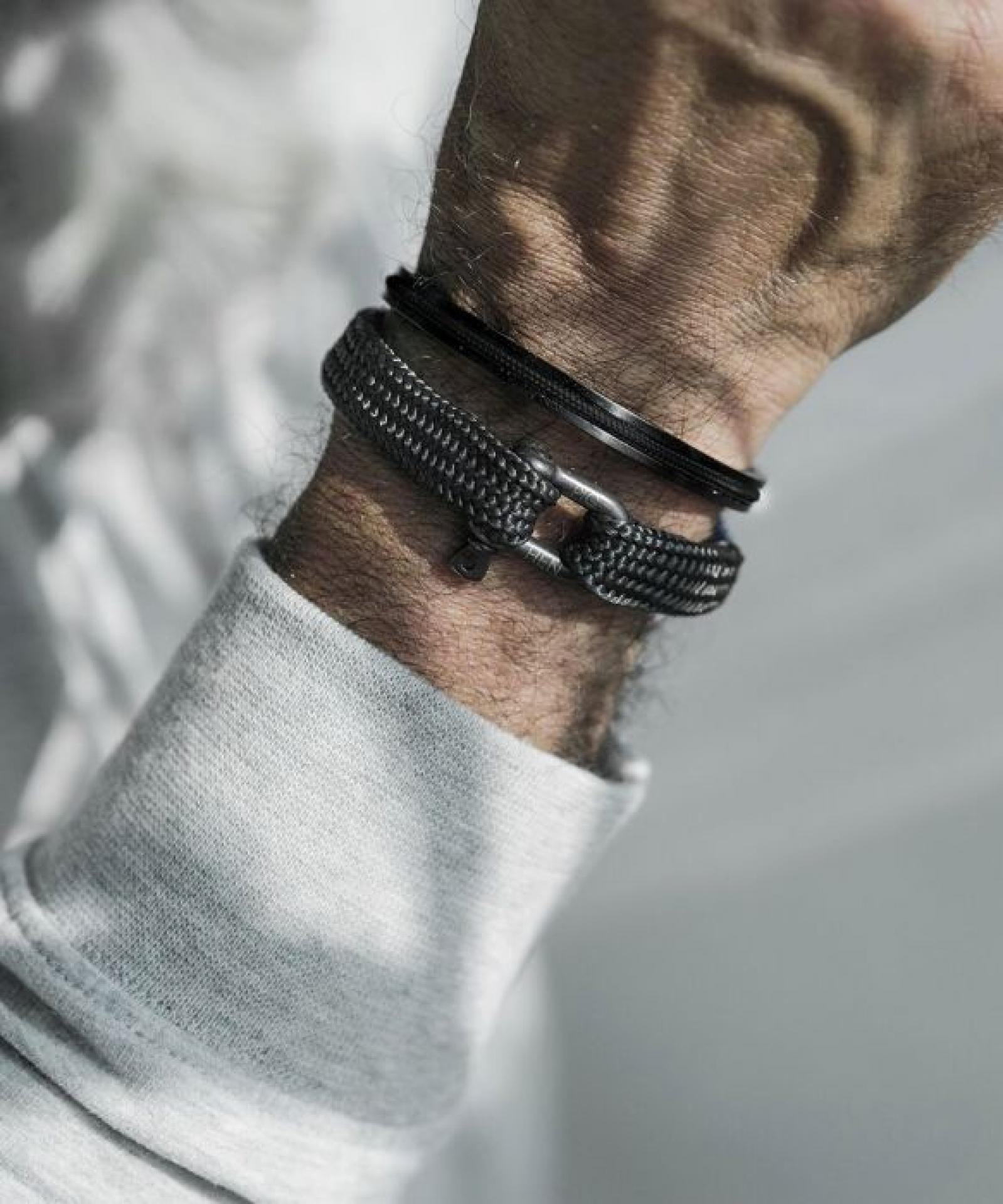 Armband Sharp Simon Schwarz L