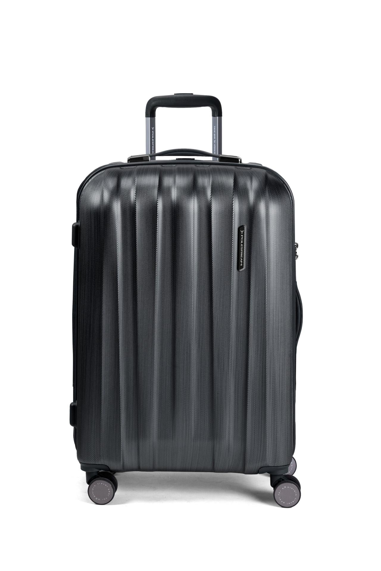 POLESTREAM Moonrock Hartschalen Trolley 100% Polycarbonat black brushed groß 78 cm