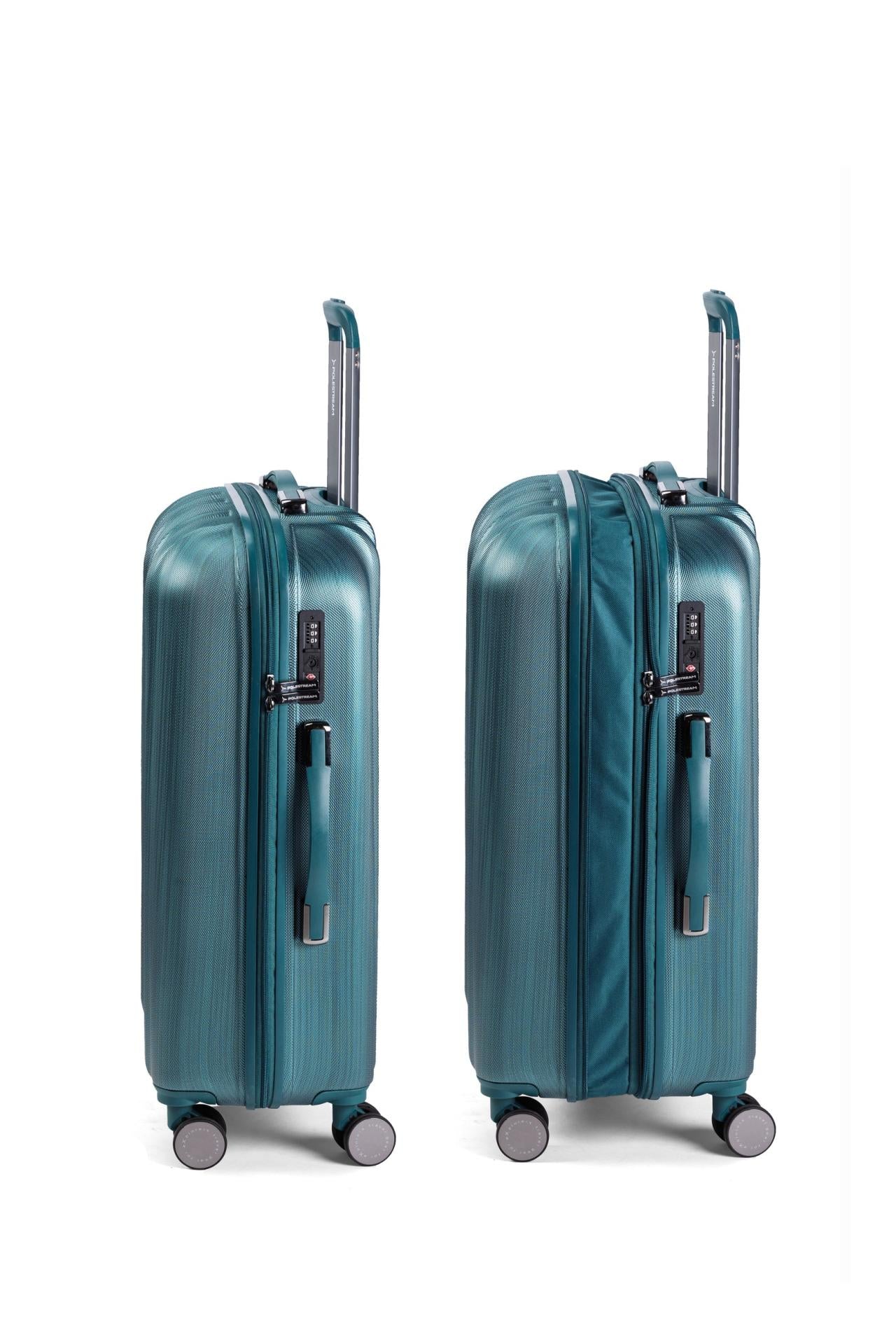 POLESTREAM Moonrock Hartschalen Trolley 100% Polycarbonat deepsea green brushed groß 78 cm