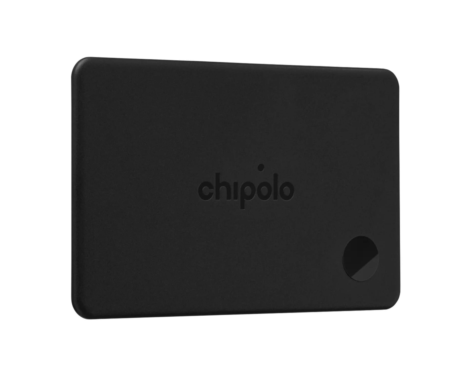 Chipolo CARD weltweit dünnste aufladbare Tracker Karte  für Börsen/ Taschen charchoal black