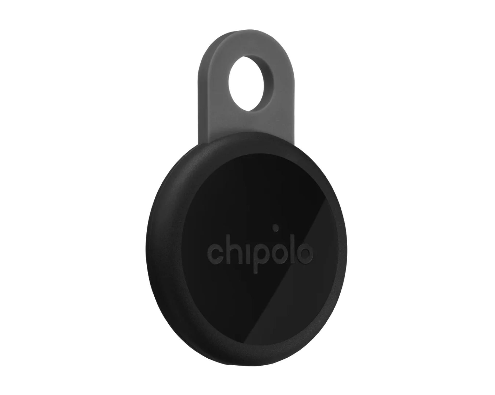 Chipolo LOOP Anhänger aufladbarer Bluetooth-Tracker für Schlüssel und Taschen charkcoal  schwarz