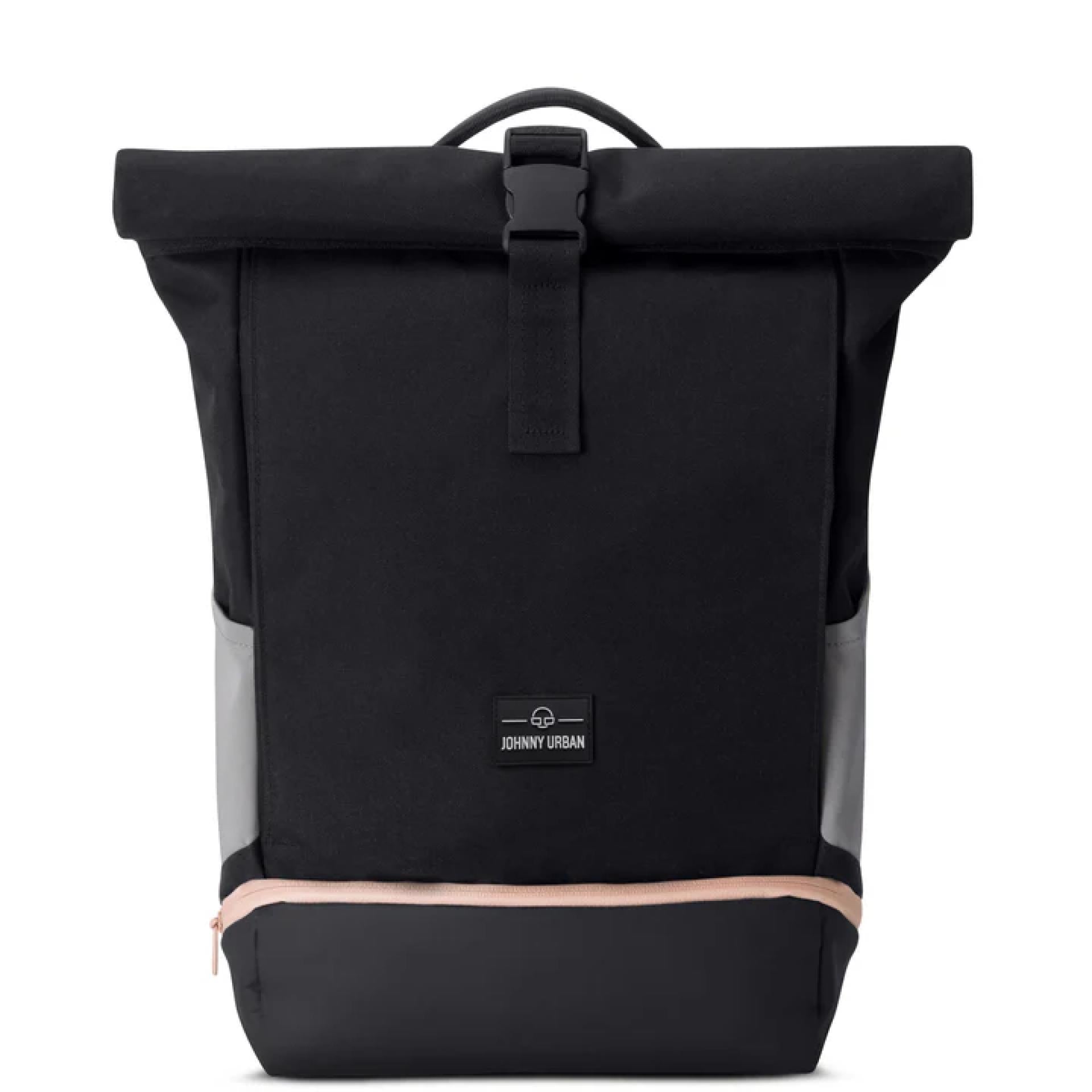 Johnny Urban Allen Medium Rucksack Schwarz-Rosa