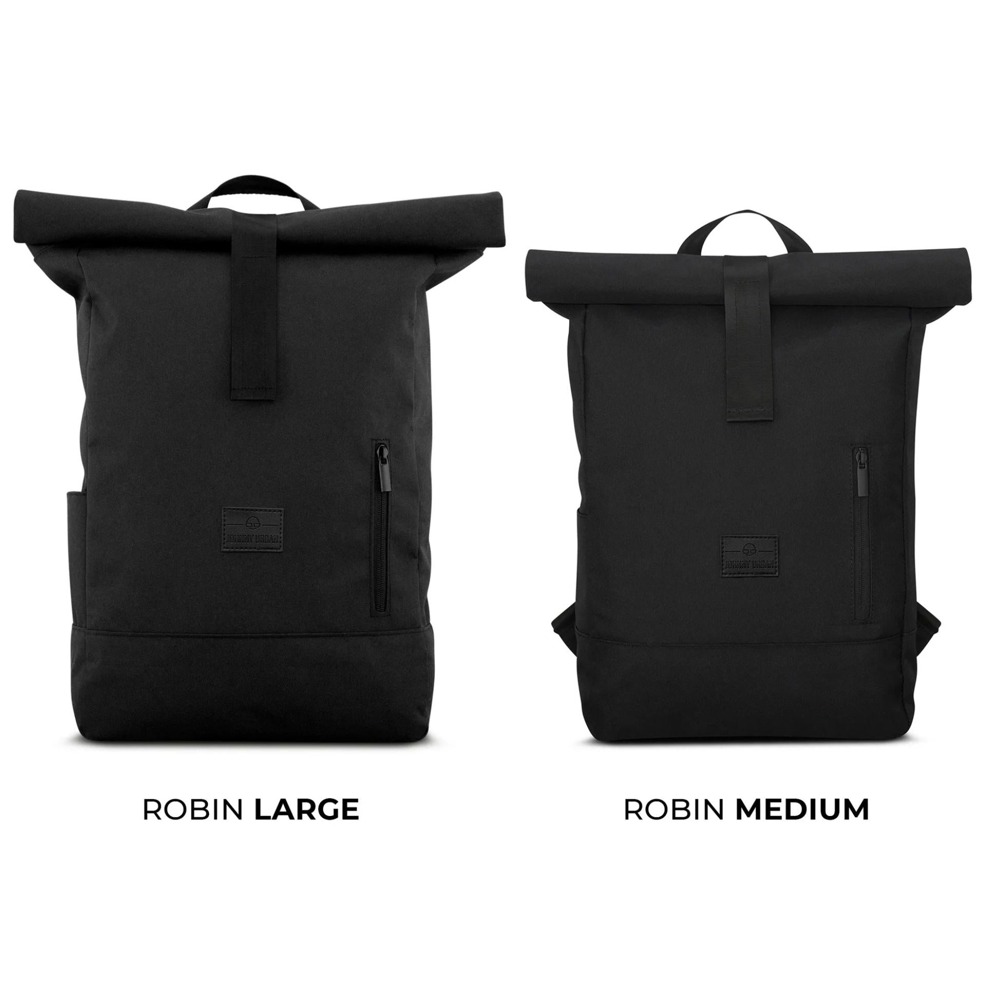 Johnny Urban Rolltop Rucksack Robin Large Schwarz