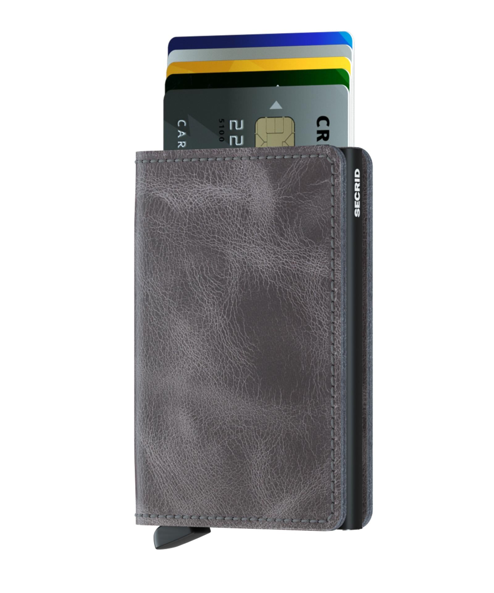 Kartenetui SECRID Slimwallet - Farbe:  Vintage Grey-Black