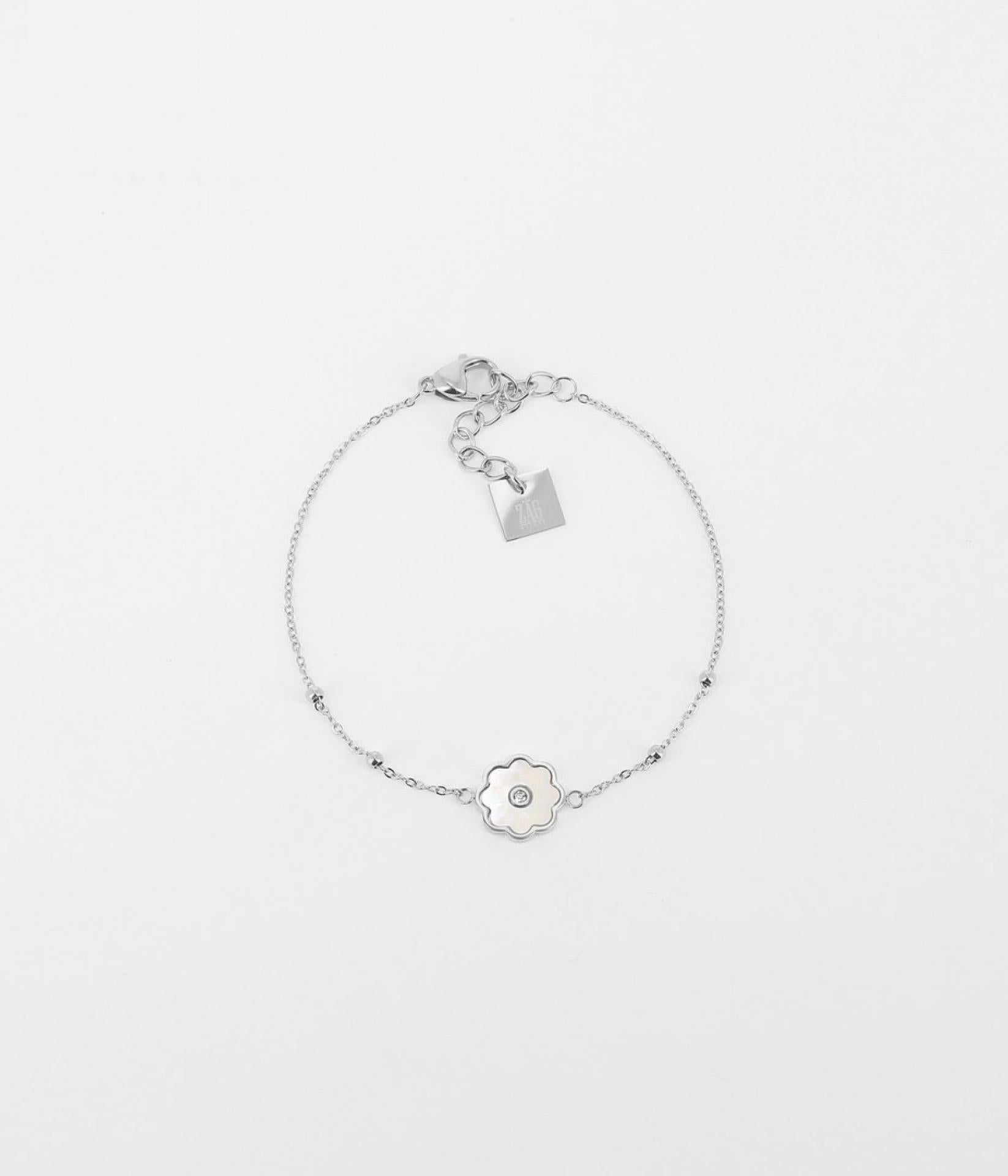 Zag Bijoux Armband Fleur SIlber/Perlmutt