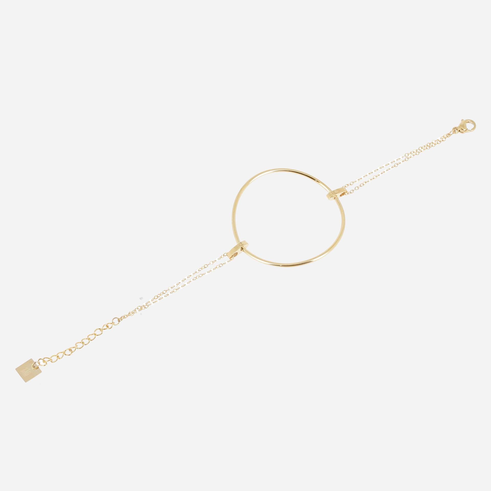Zag Bijoux Armband SIMPLE Vergoldeter Stahl 15+3cm