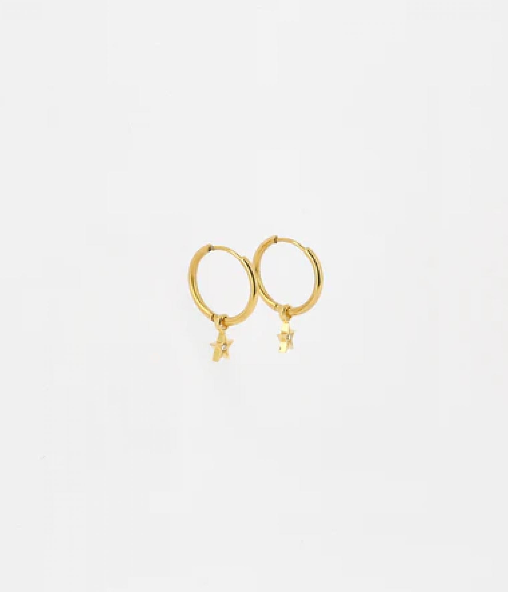 Zag Bijoux Ohrring Astrid Vergoldeter Stahl zirconium 15mm