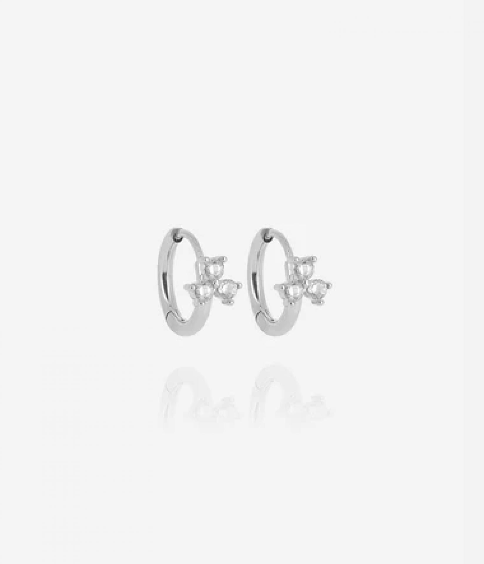 Zag Bijoux Ohrring Nyx Silber zirconium sertis