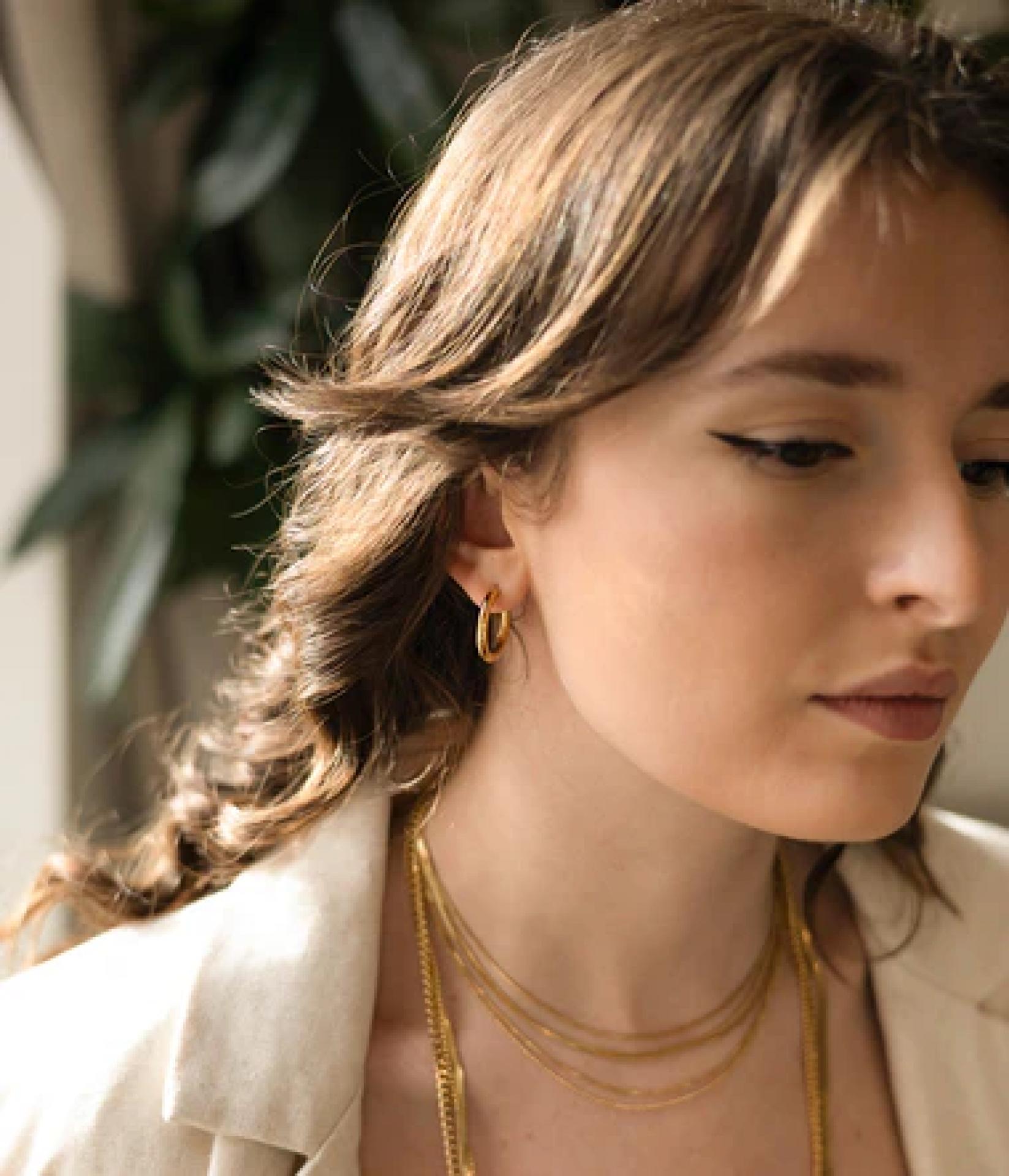 Zag Bijoux Ohrring Yulia Vergoldeter Stahl 3X16