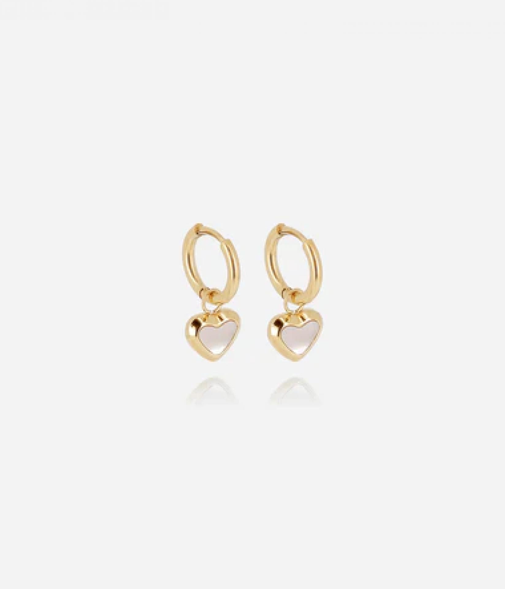 Zag Bijoux Ohrring Cintra Vergoldeter Stahl nacre